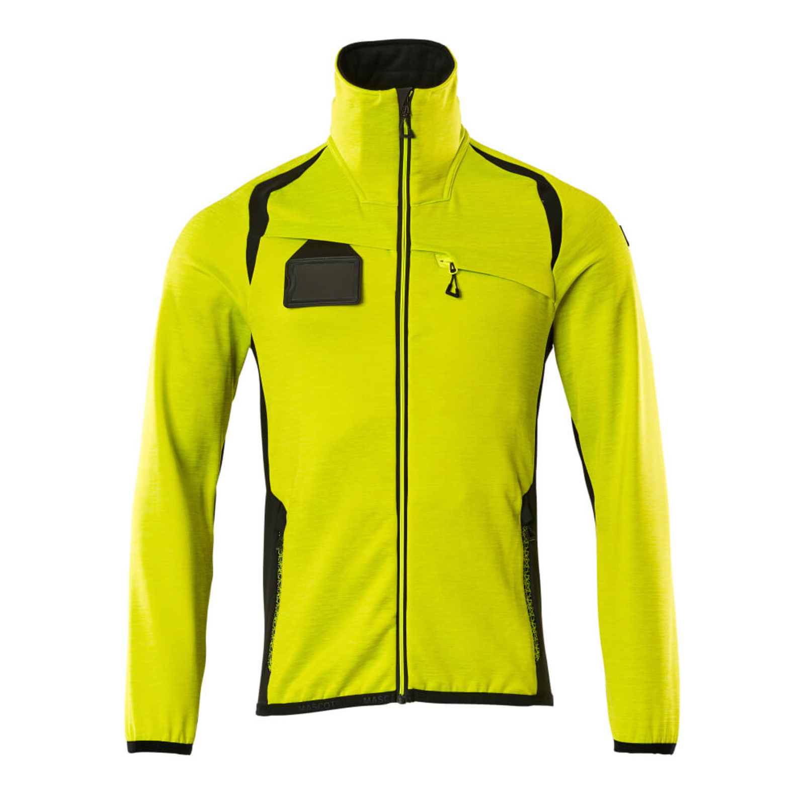 Pull polaire zippé ACCELERATE SAFE Hi-vis Jaune/Noir MASCOT - 19403-316-1709