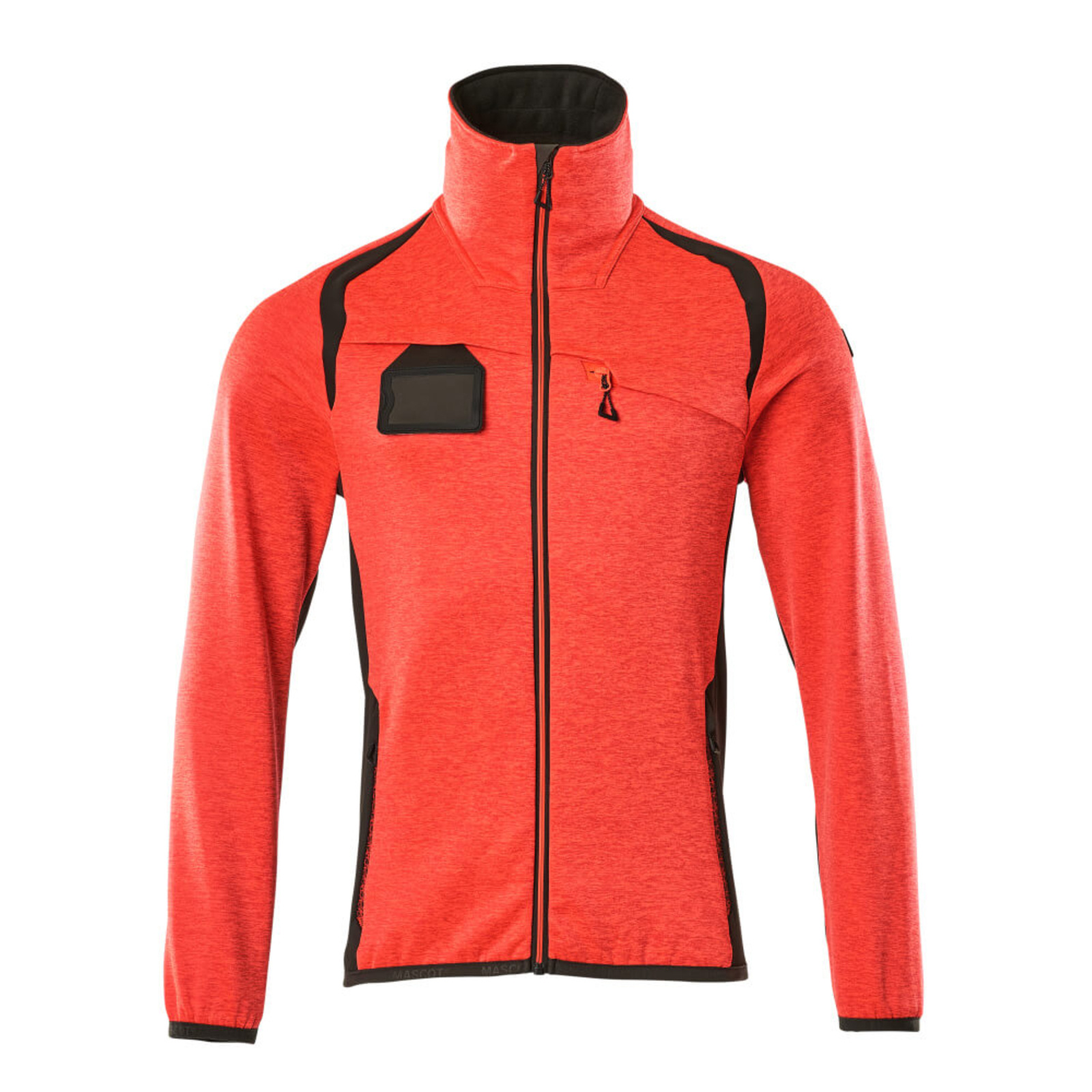 Pull polaire zippé ACCELERATE SAFE Hi-vis Rouge/Anthracite foncé MASCOT - 19403-316-22218