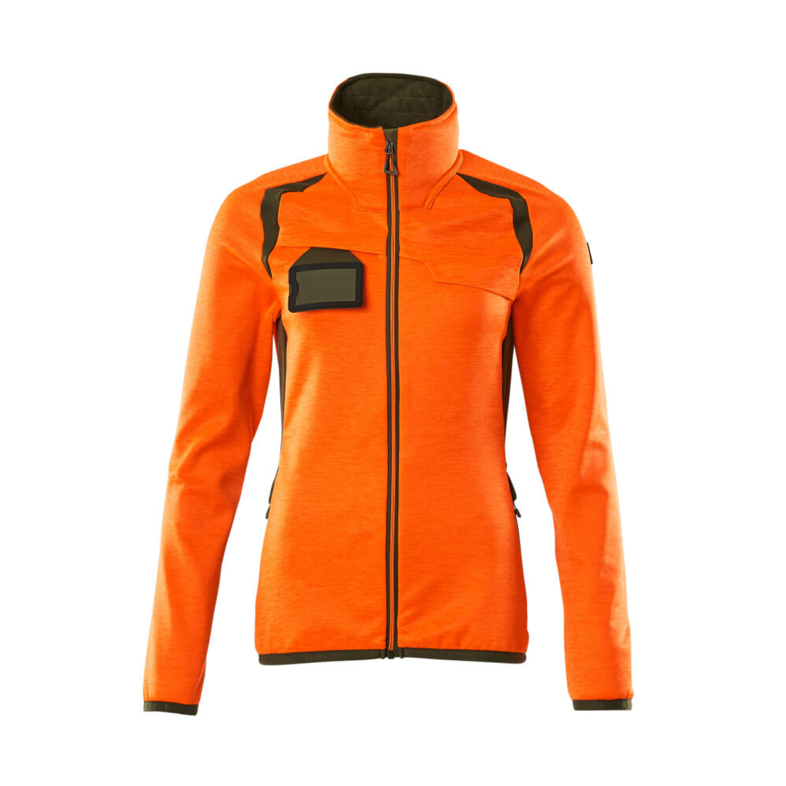 Pull polaire zippé ACCELERATE SAFE Hi-vis Orange/Vert mousse MASCOT - 19453-316-1433