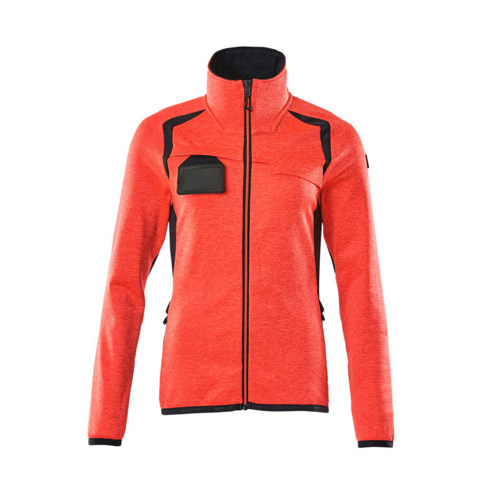 Pull polaire zippé ACCELERATE SAFE Hi-vis Rouge/Marine foncé MASCOT - 19453-316-22210