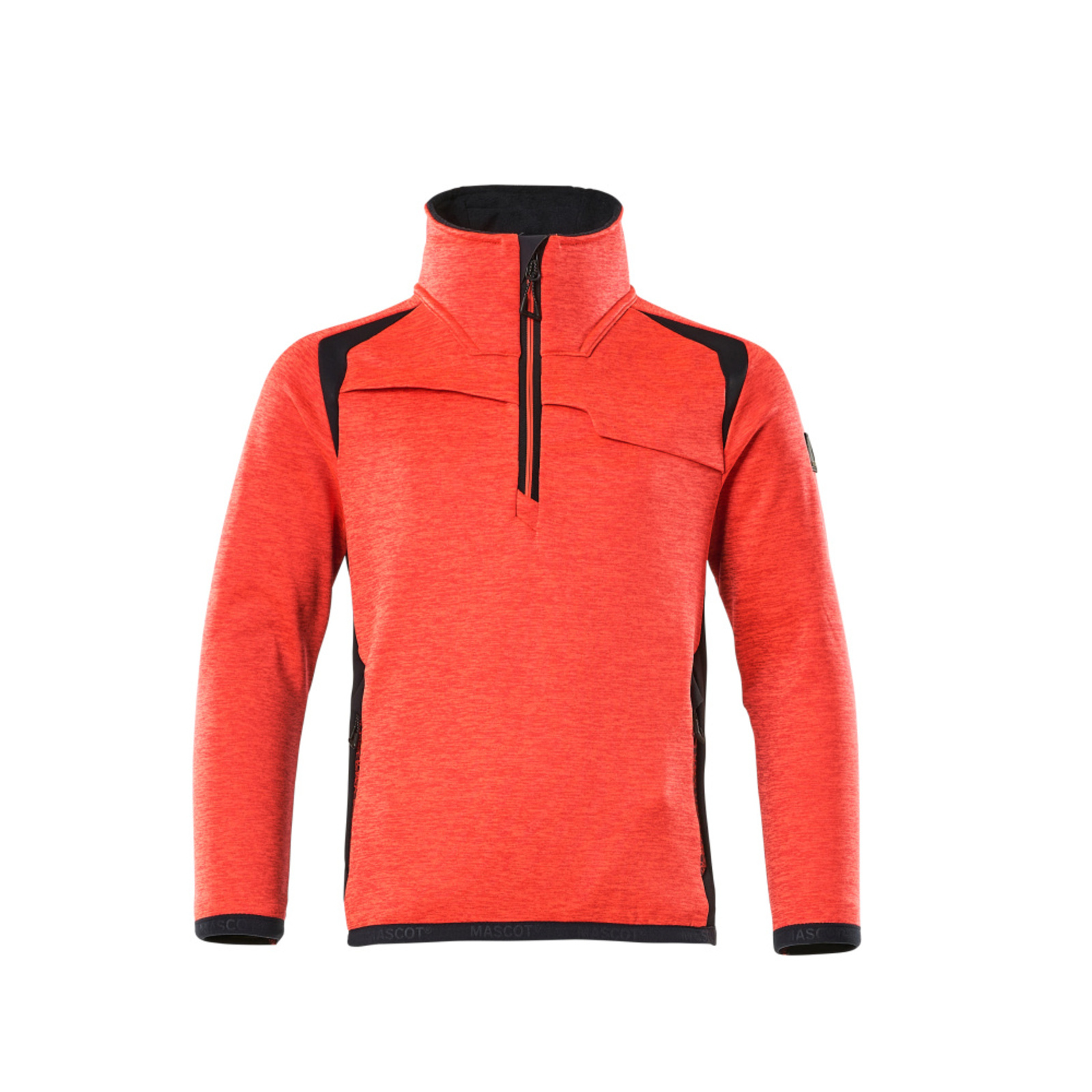 Pull polaire pour enfants ACCELERATE SAFE Hi-vis Rouge/Marine foncé MASCOT - 19903-316-22210
