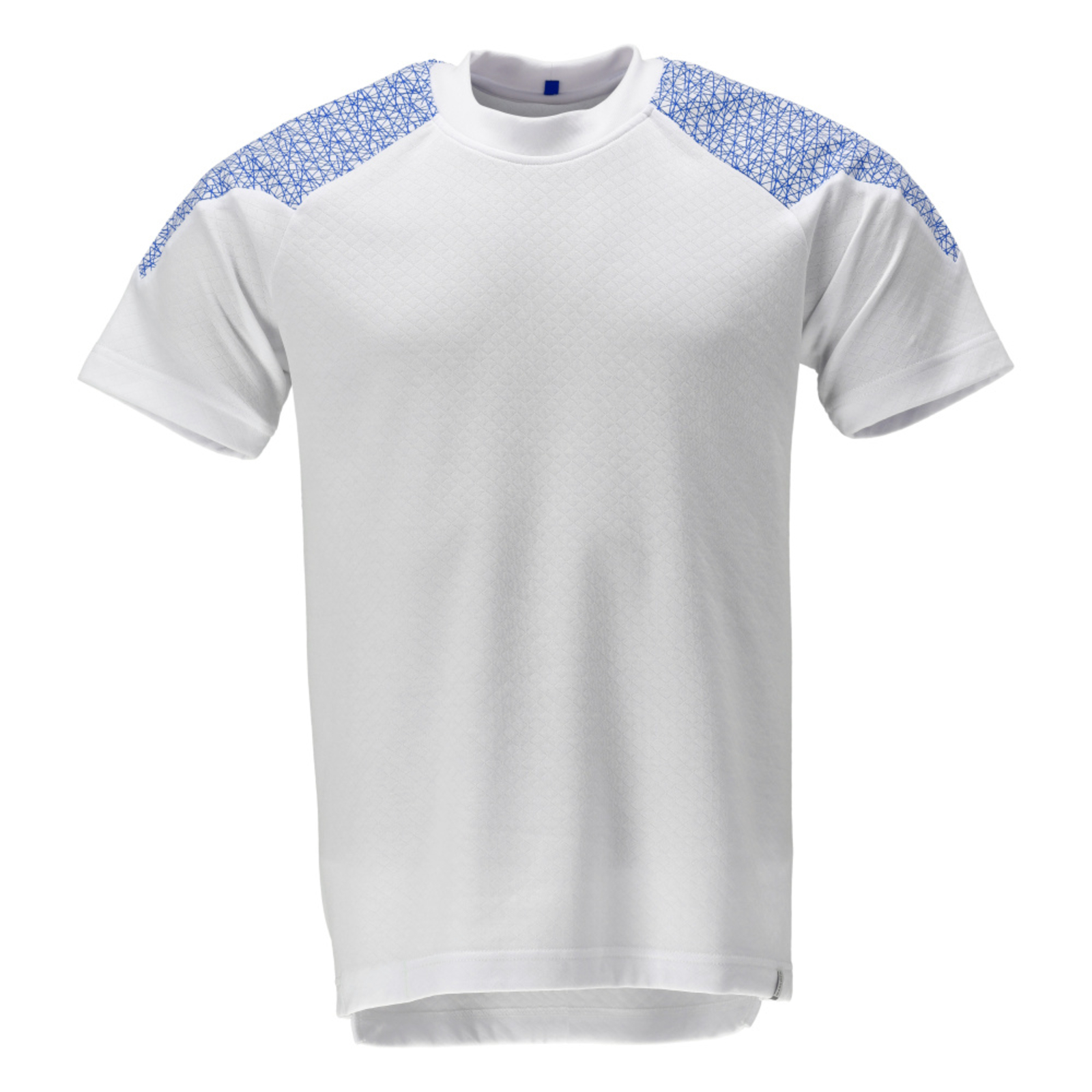 T-shirt manches courtes FOOD & CARE Blanc/Bleu olympien MASCOT - 20082-933-0691
