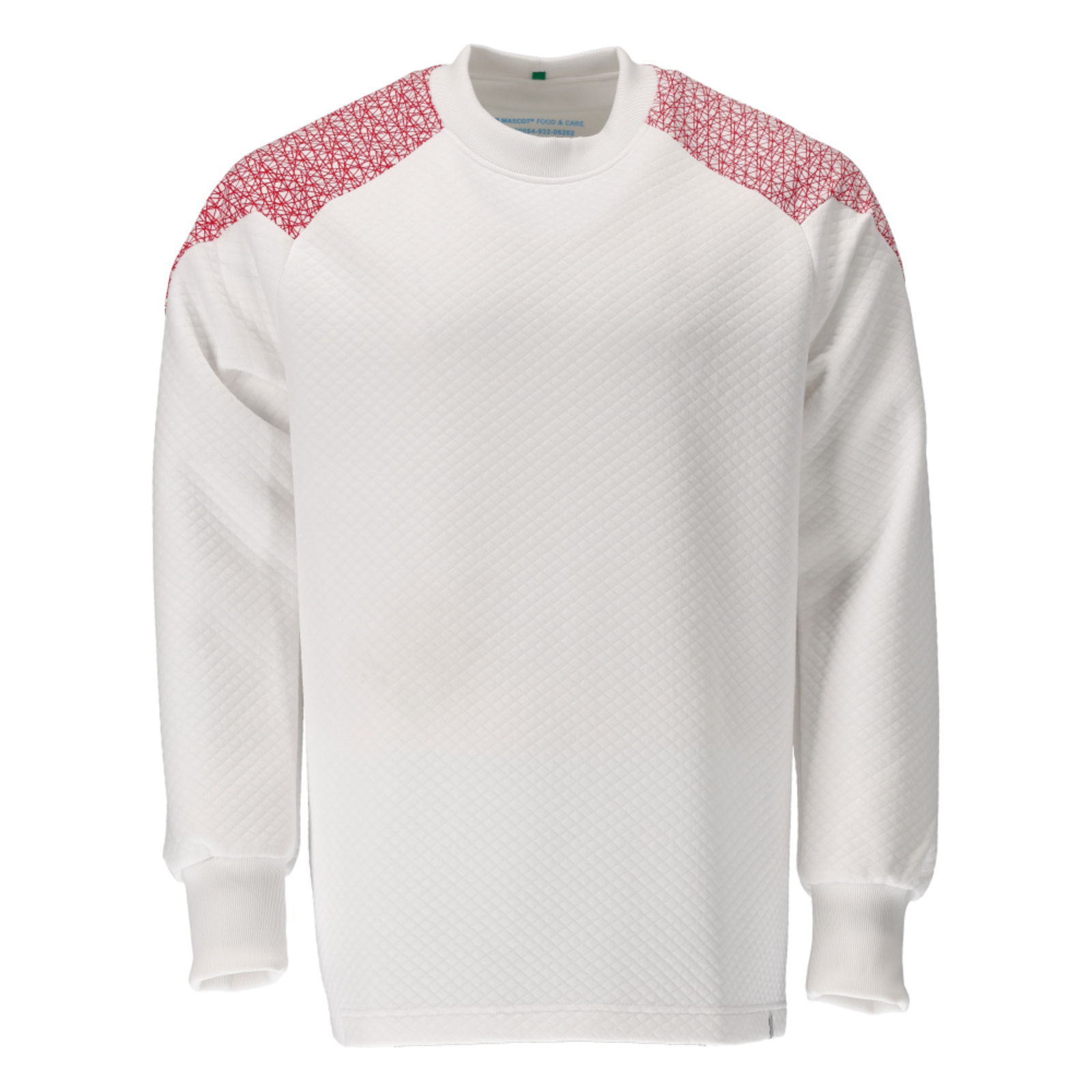 Sweatshirt FOOD & CARE Blanc/Rouge trafic MASCOT - 20084-932-06202