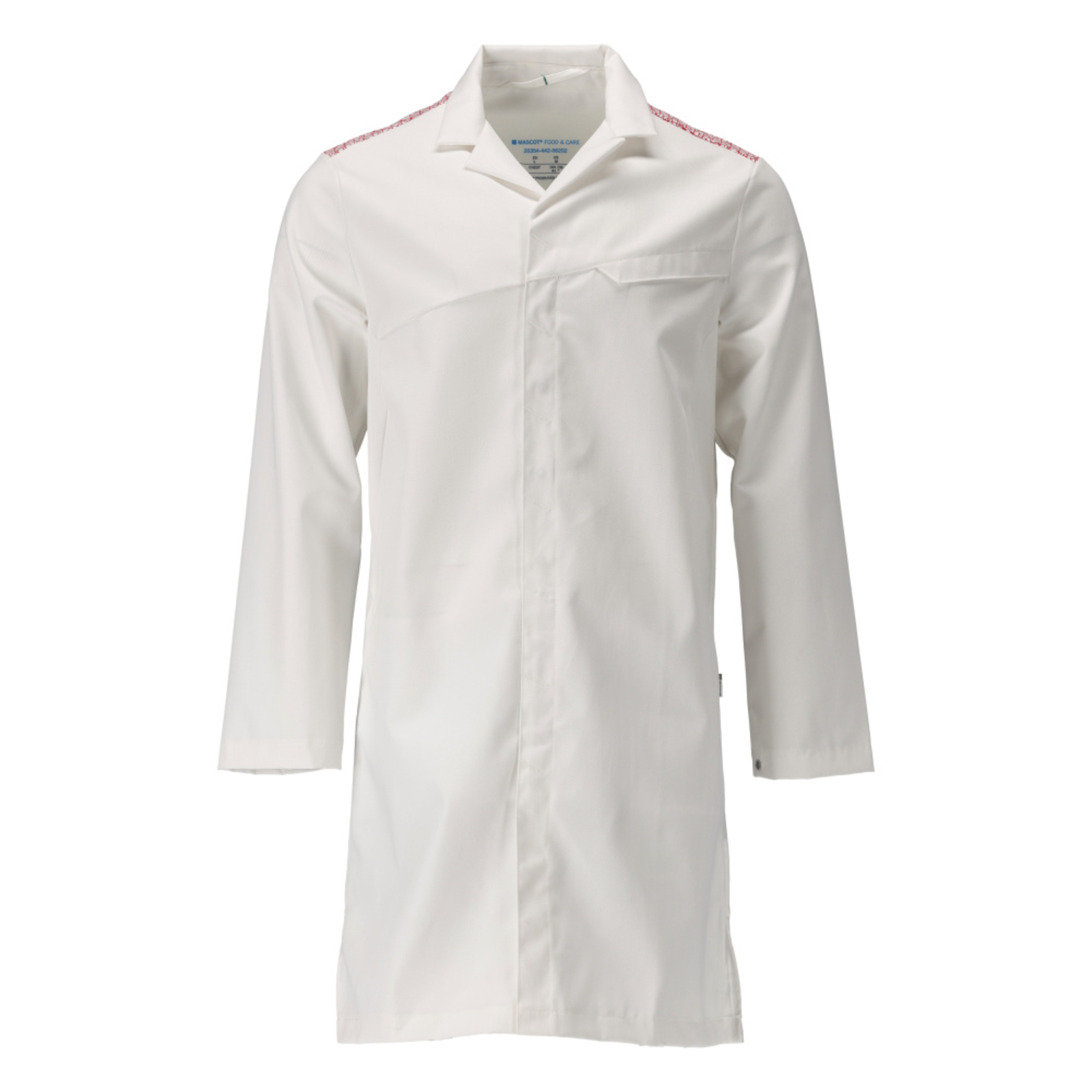 Blouse FOOD & CARE Blanc/Rouge trafic MASCOT - 20354-442-06202