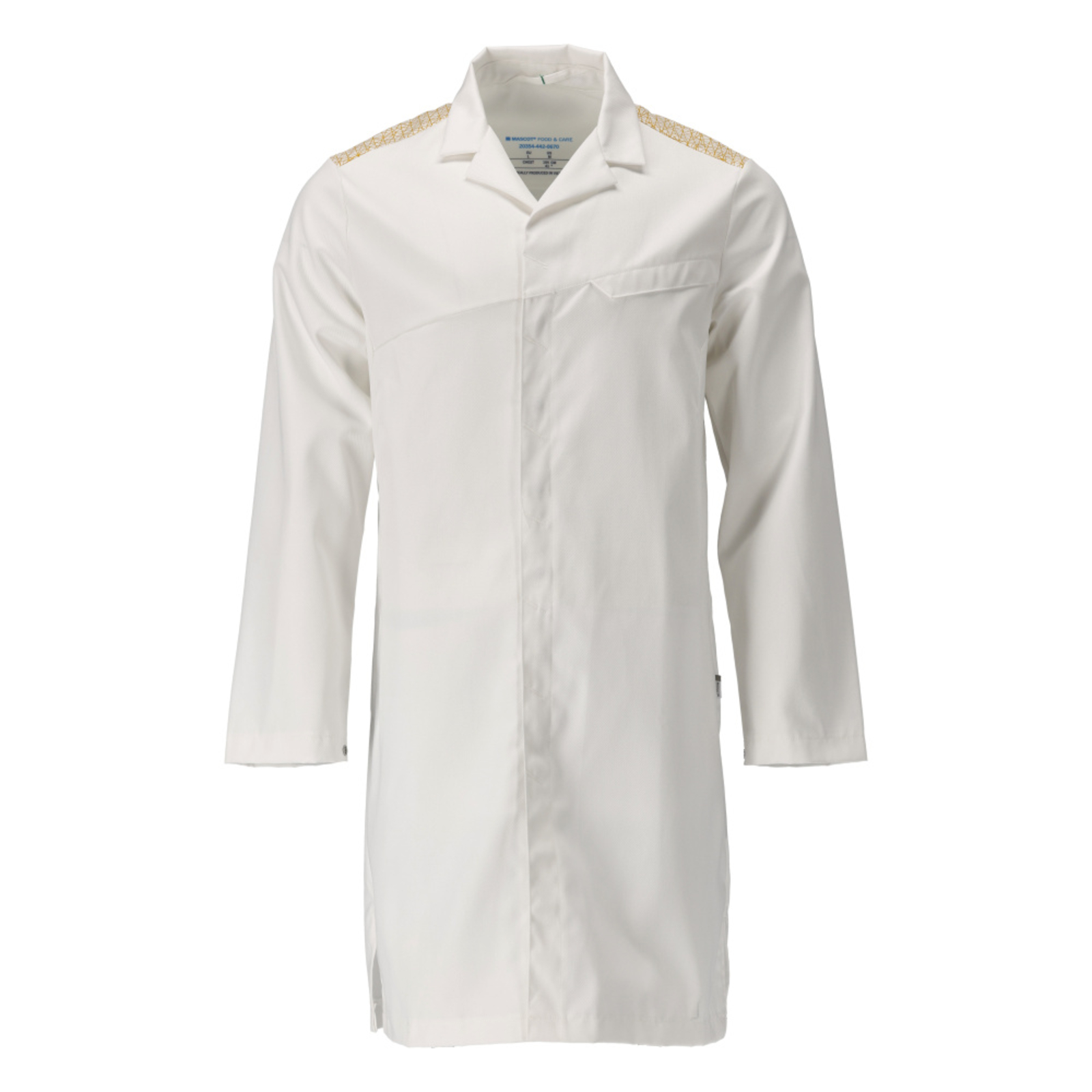 Blouse FOOD & CARE Blanc/Jaune curry MASCOT - 20354-442-0670