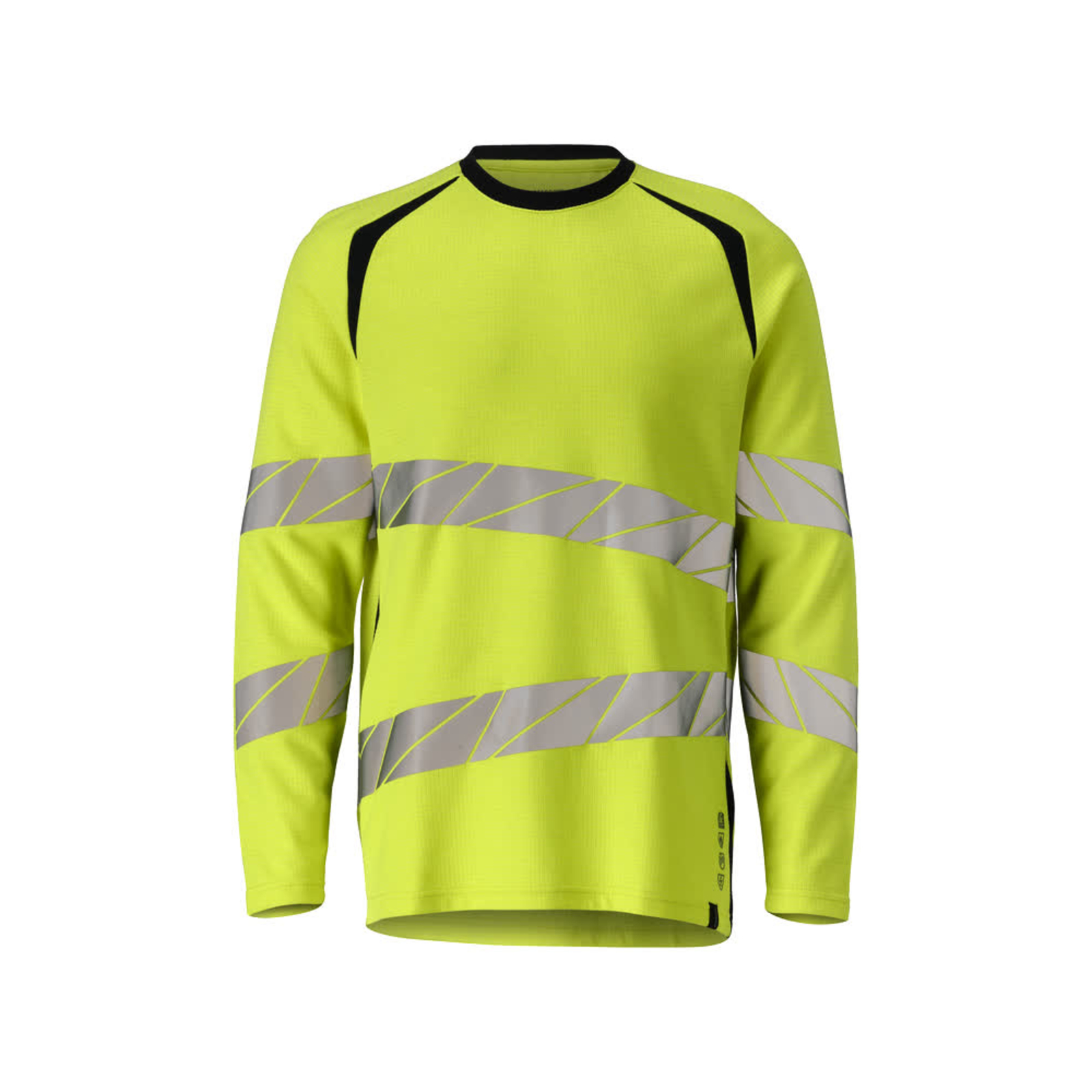 T-shirt manches longues ACCELERATE MULTISAFE Hi-vis Jaune/Marine foncé MASCOT - 21381-327-17010