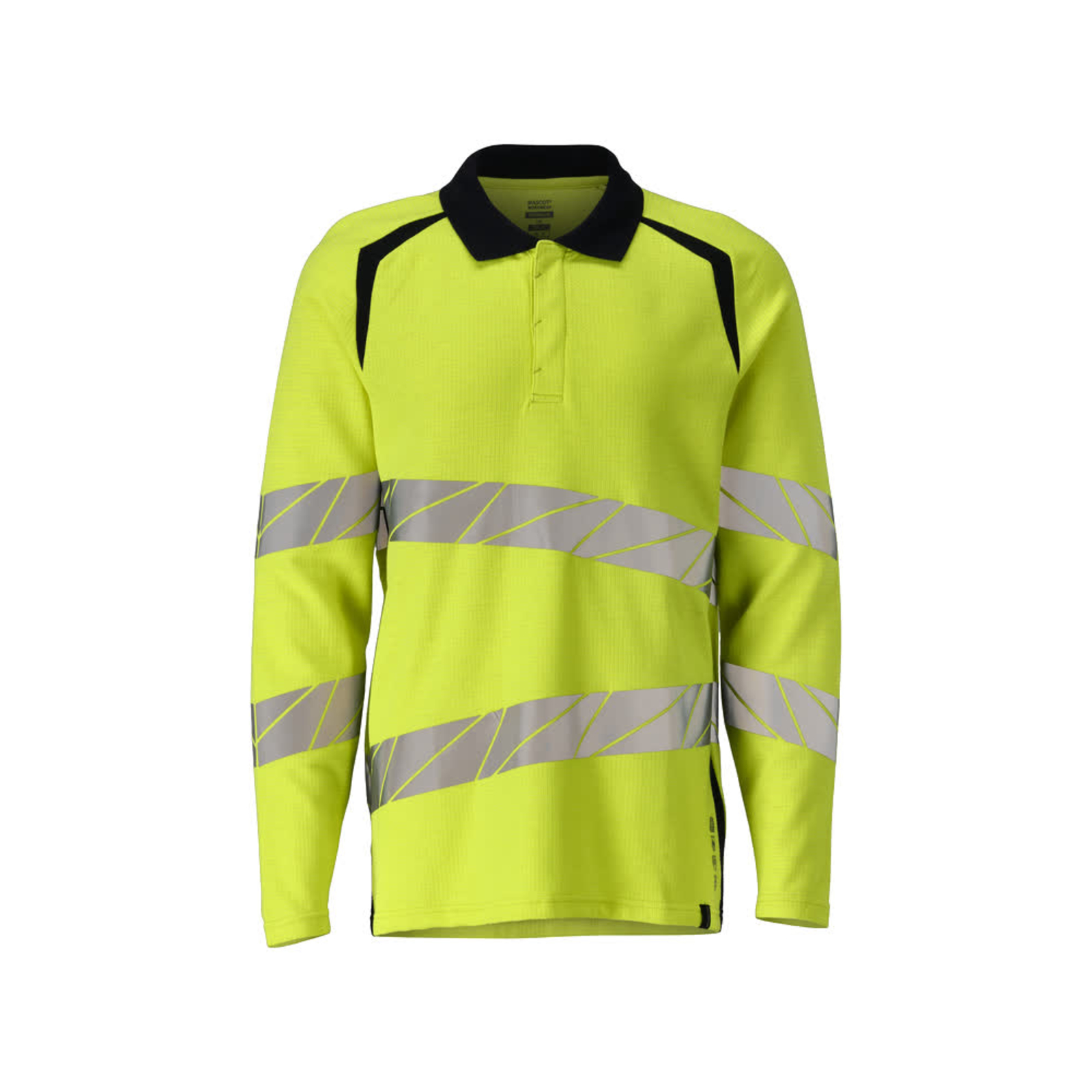 Polo manches longues ACCELERATE MULTISAFE Hi-vis Jaune/Marine foncé MASCOT - 21383-327-17010
