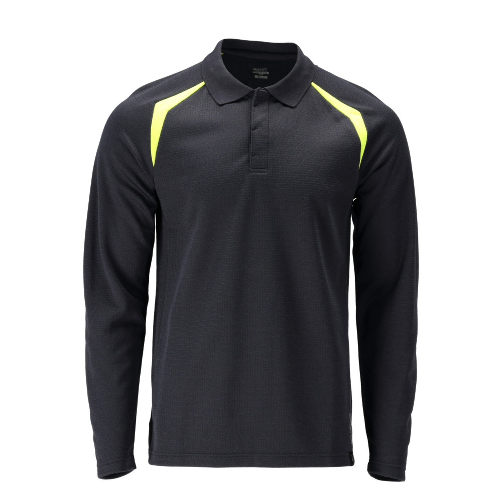Polo manches longues ACCELERATE MULTISAFE Marine foncé/Hi-vis jaune MASCOT - 21583-327-01017