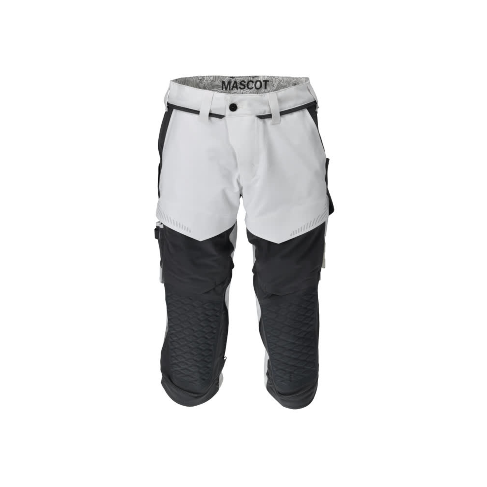 Pantacourt avec poches genouillères CUSTOMIZED Blanc/Gris anthracite MASCOT - 22249-605-0689