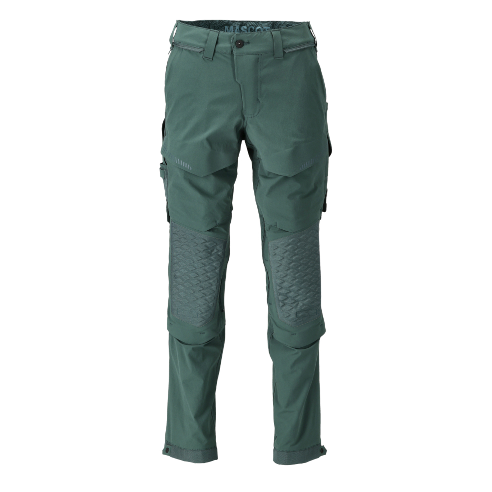 Pantalon avec poches genouillères CUSTOMIZED Vert forêt MASCOT - 22279-605-34