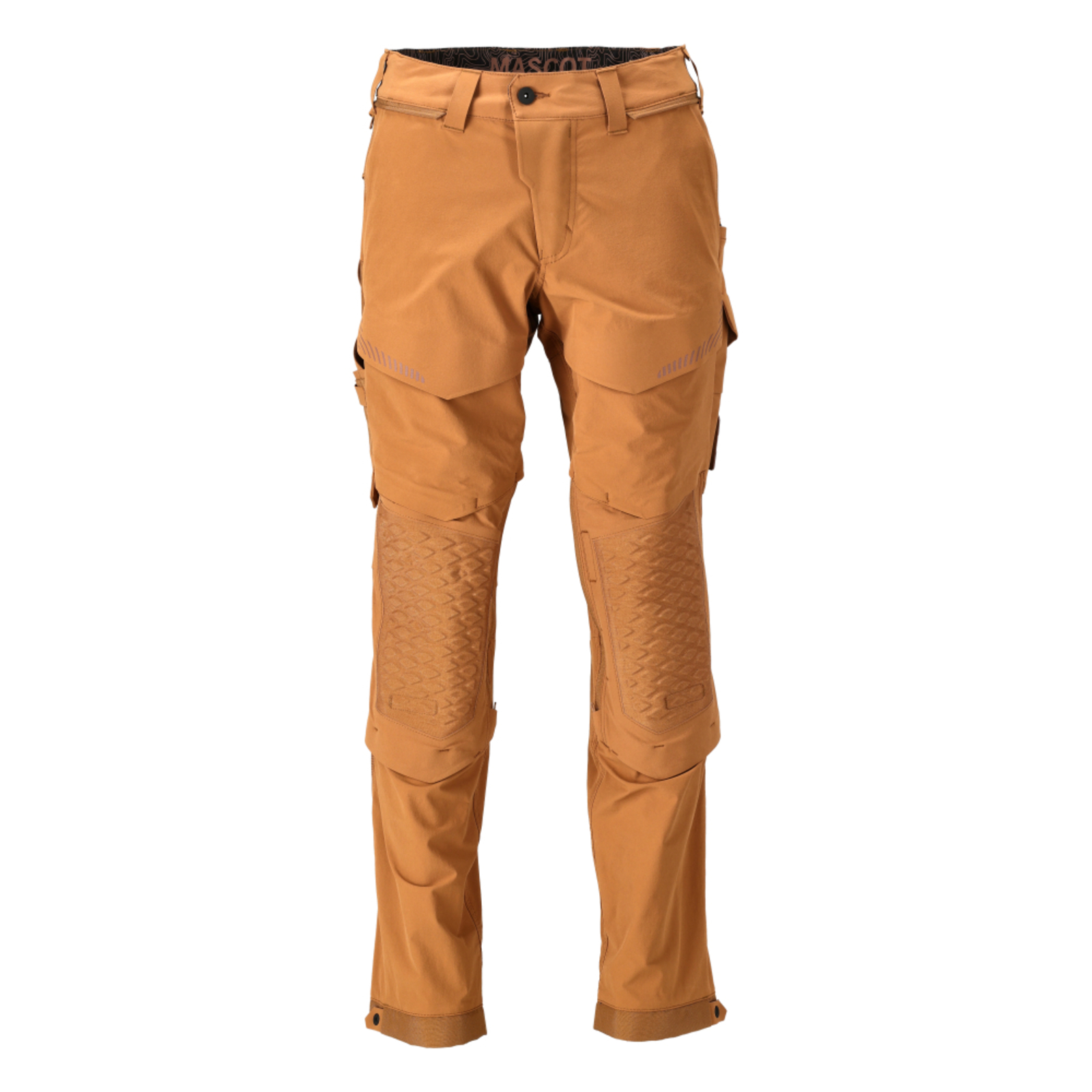 Pantalon avec poches genouillères CUSTOMIZED Brun noisette MASCOT - 22279-605-54