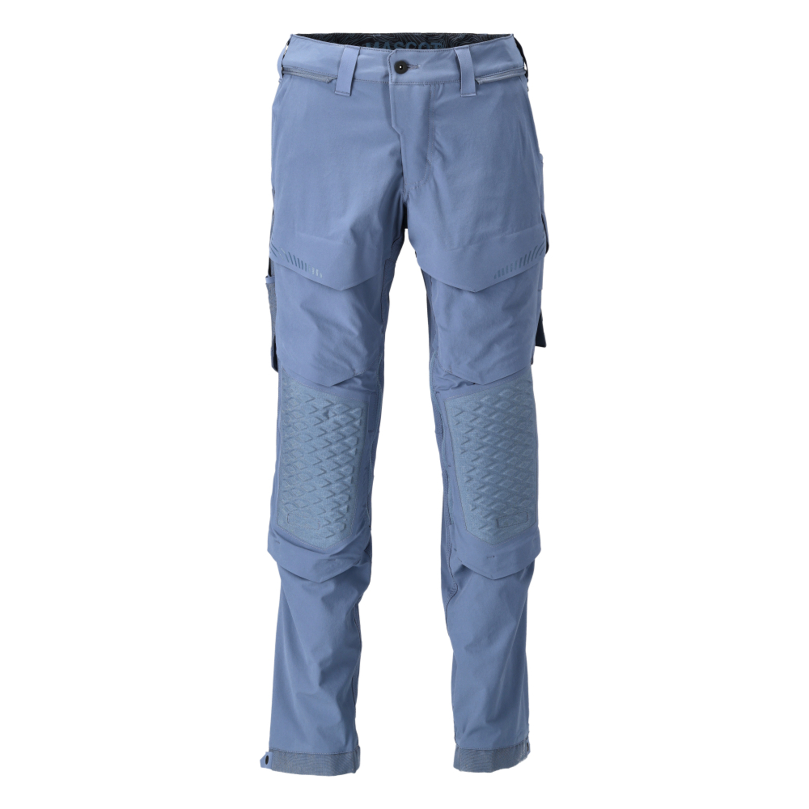 Pantalon avec poches genouillères CUSTOMIZED Bleu-gris Entrejambe 76cm MASCOT - 22279-605-85