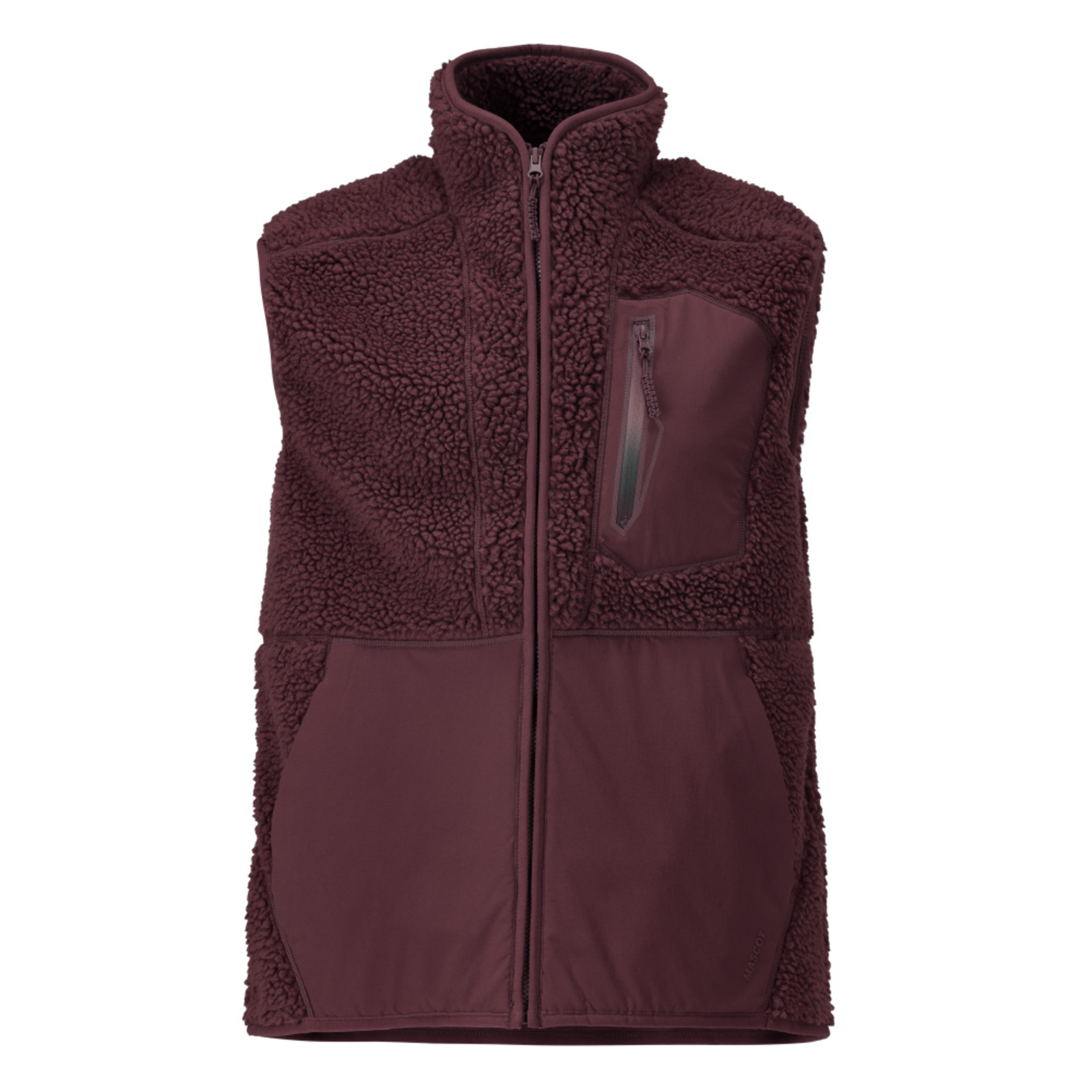 Gilet fourrure zippé CUSTOMIZED Bordeaux MASCOT - 22465-682-22