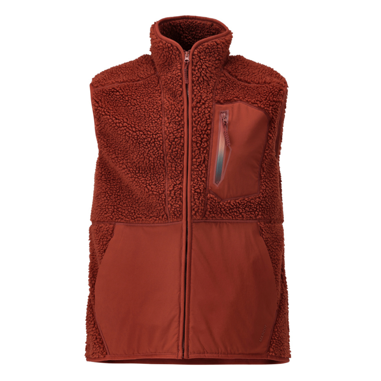 Gilet fourrure zippé CUSTOMIZED Rouge automne MASCOT - 22465-682-24