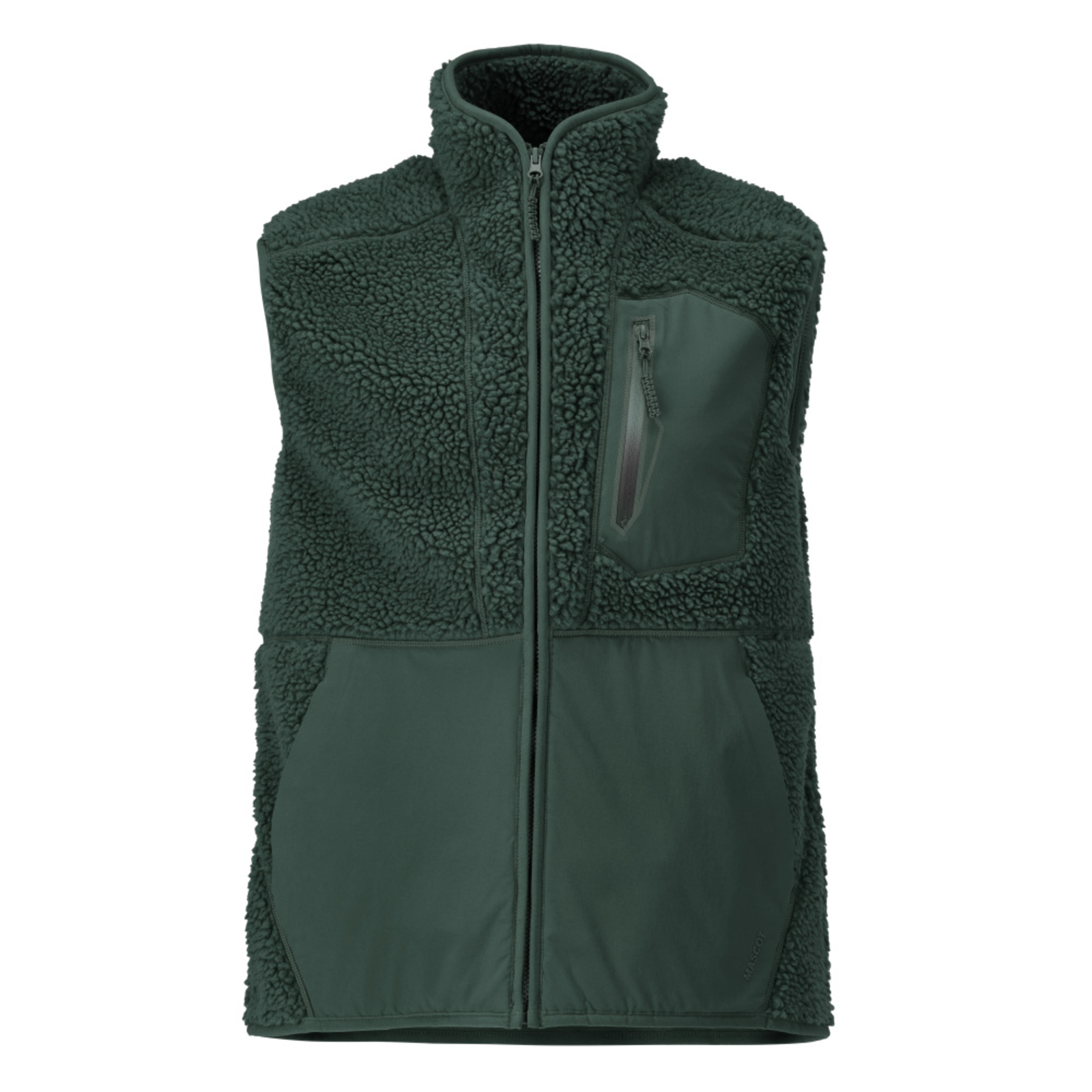 Gilet fourrure zippé CUSTOMIZED Vert forêt MASCOT - 22465-682-34