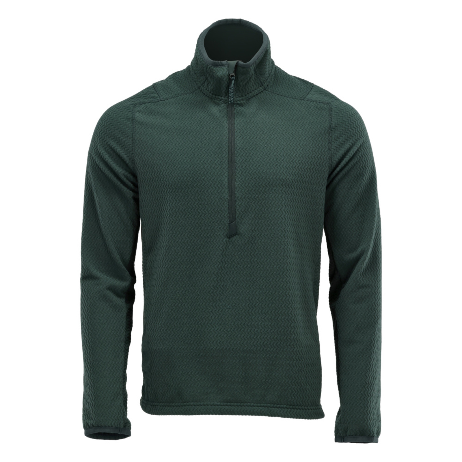 Pull micropolaire demi-zippé CUSTOMIZED Vert forêt MASCOT - 22703-639-34