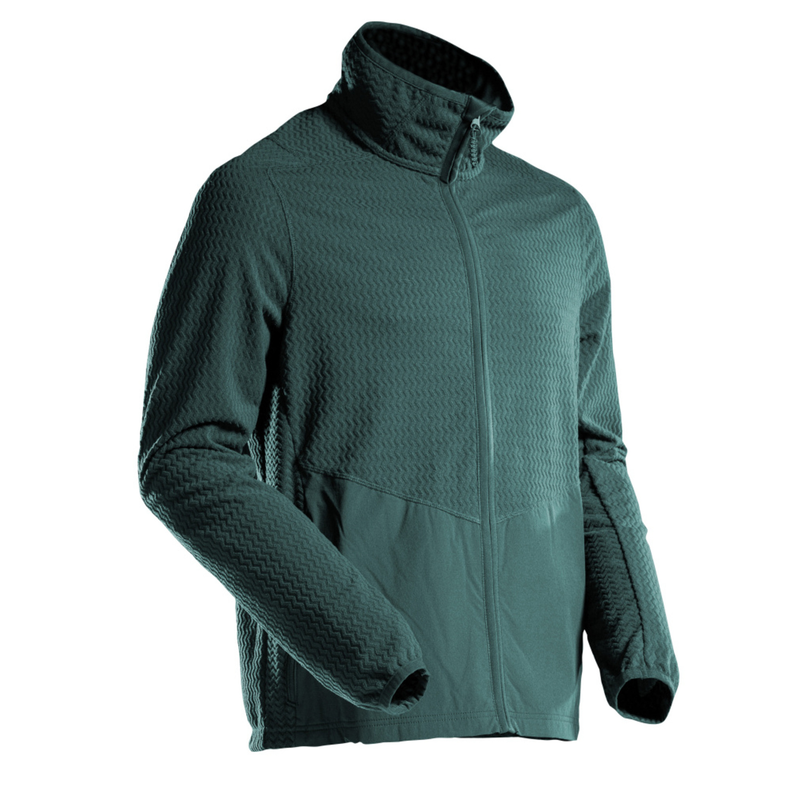 Pull micropolaire zippé CUSTOMIZED Vert forêt MASCOT - 22803-639-34