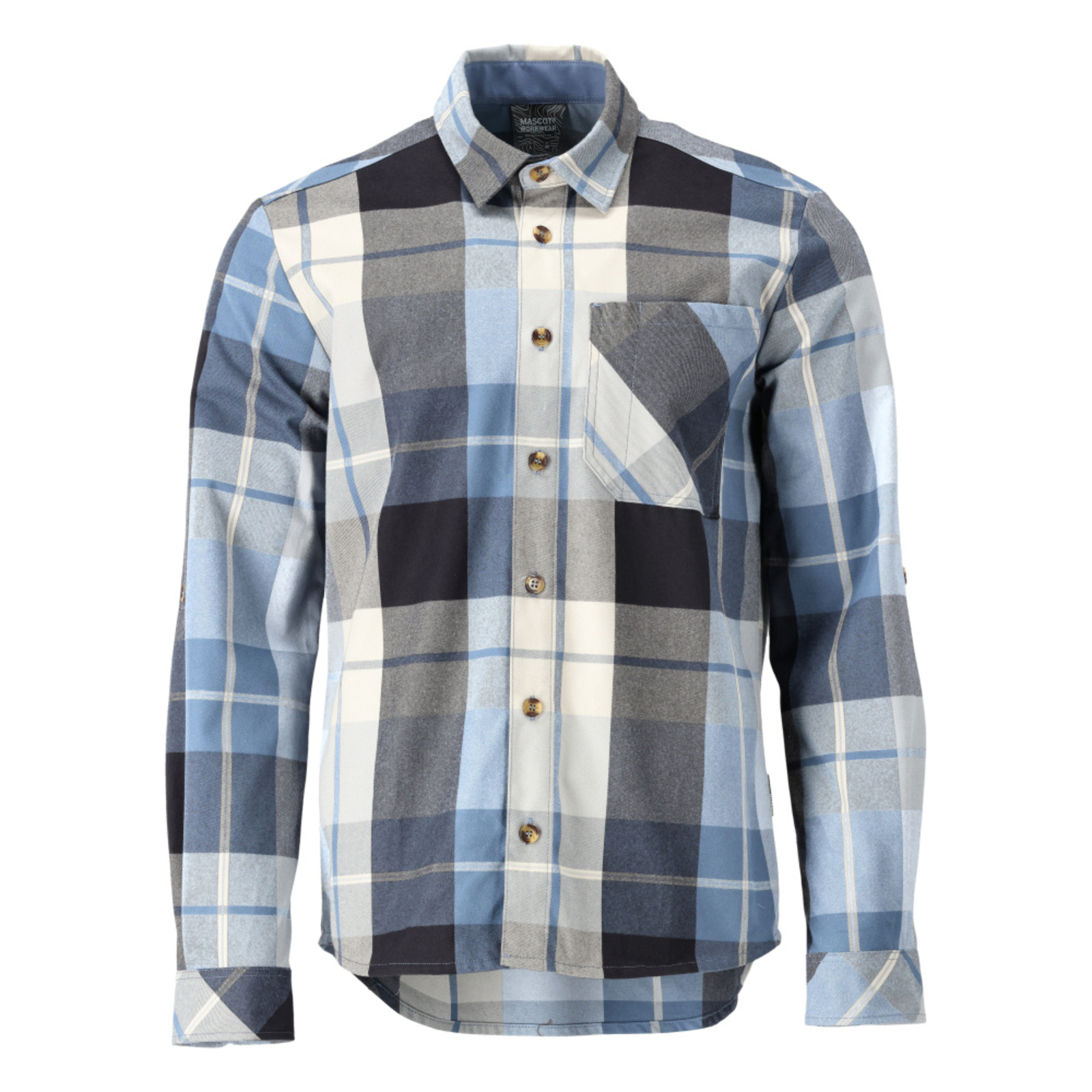 Chemise CUSTOMIZED À carreaux marine foncé MASCOT - 22904-446-199