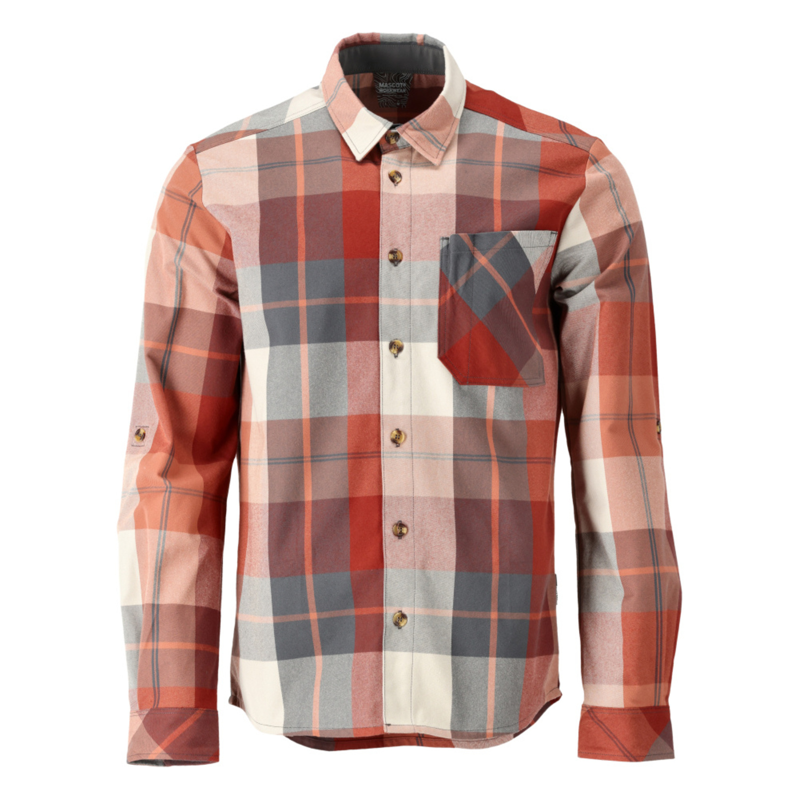 Chemise CUSTOMIZED À carreaux rouge automne MASCOT - 22904-446-298