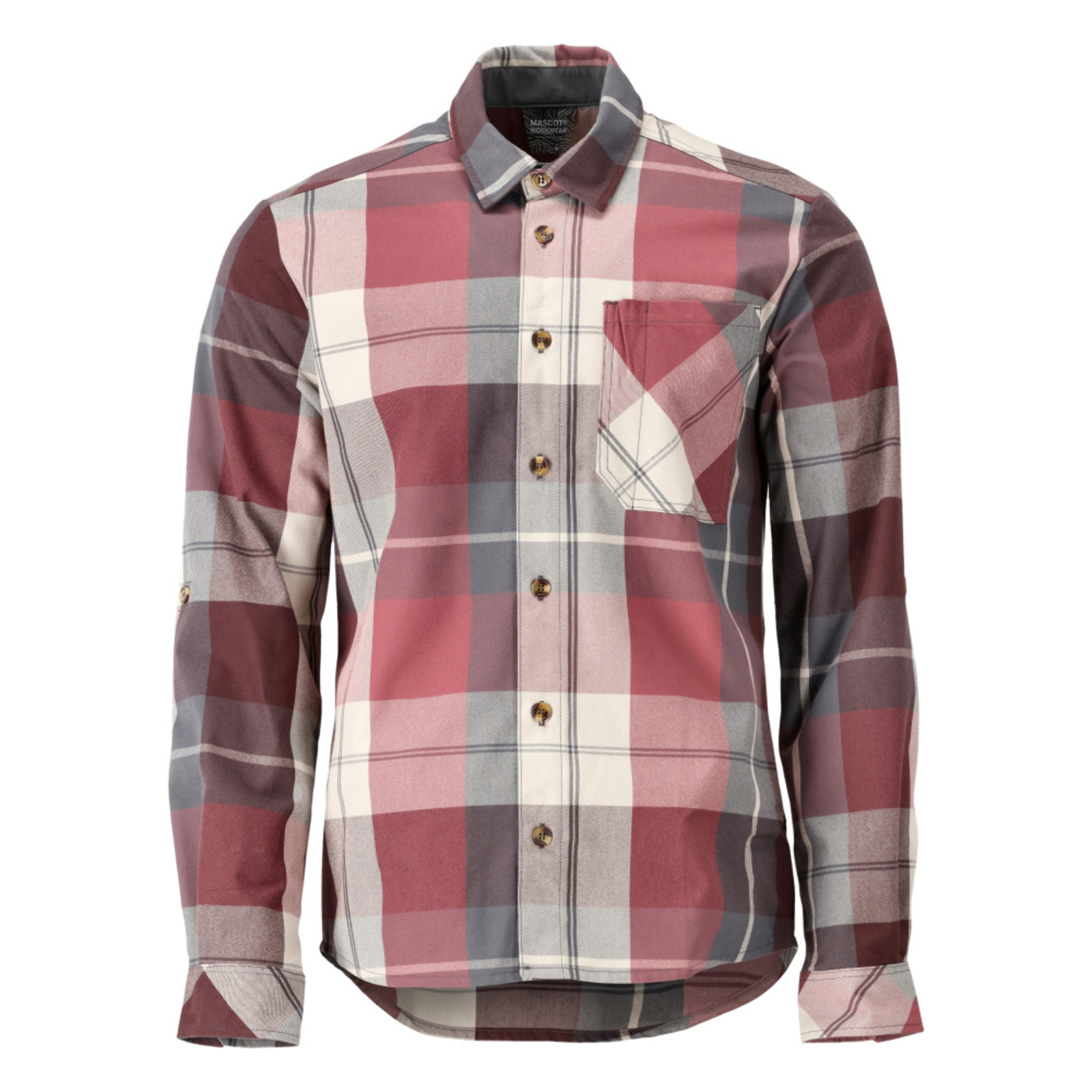 Chemise CUSTOMIZED À carreaux bordeaux MASCOT - 22904-446-299