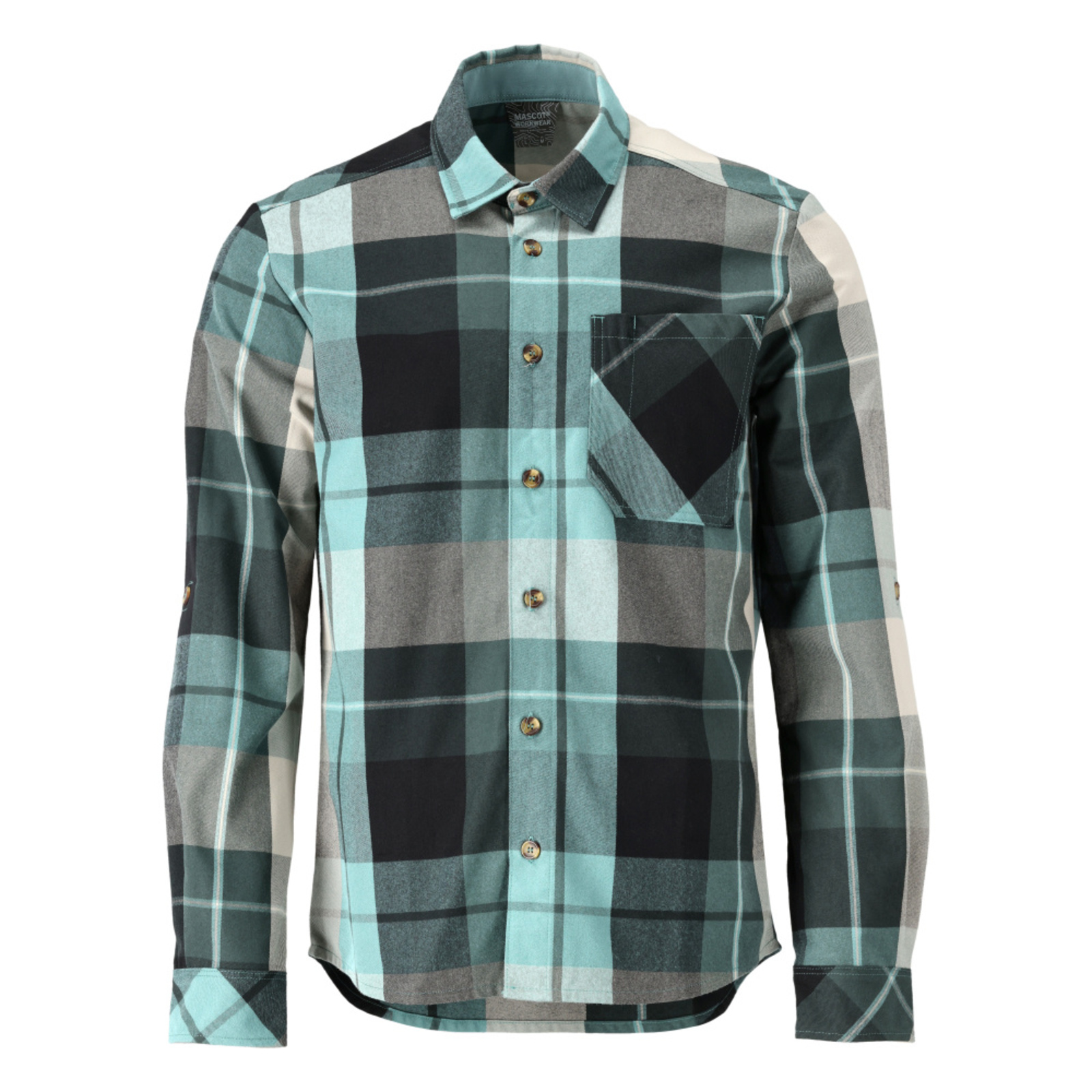 Chemise CUSTOMIZED À carreaux vert forêt MASCOT - 22904-446-399