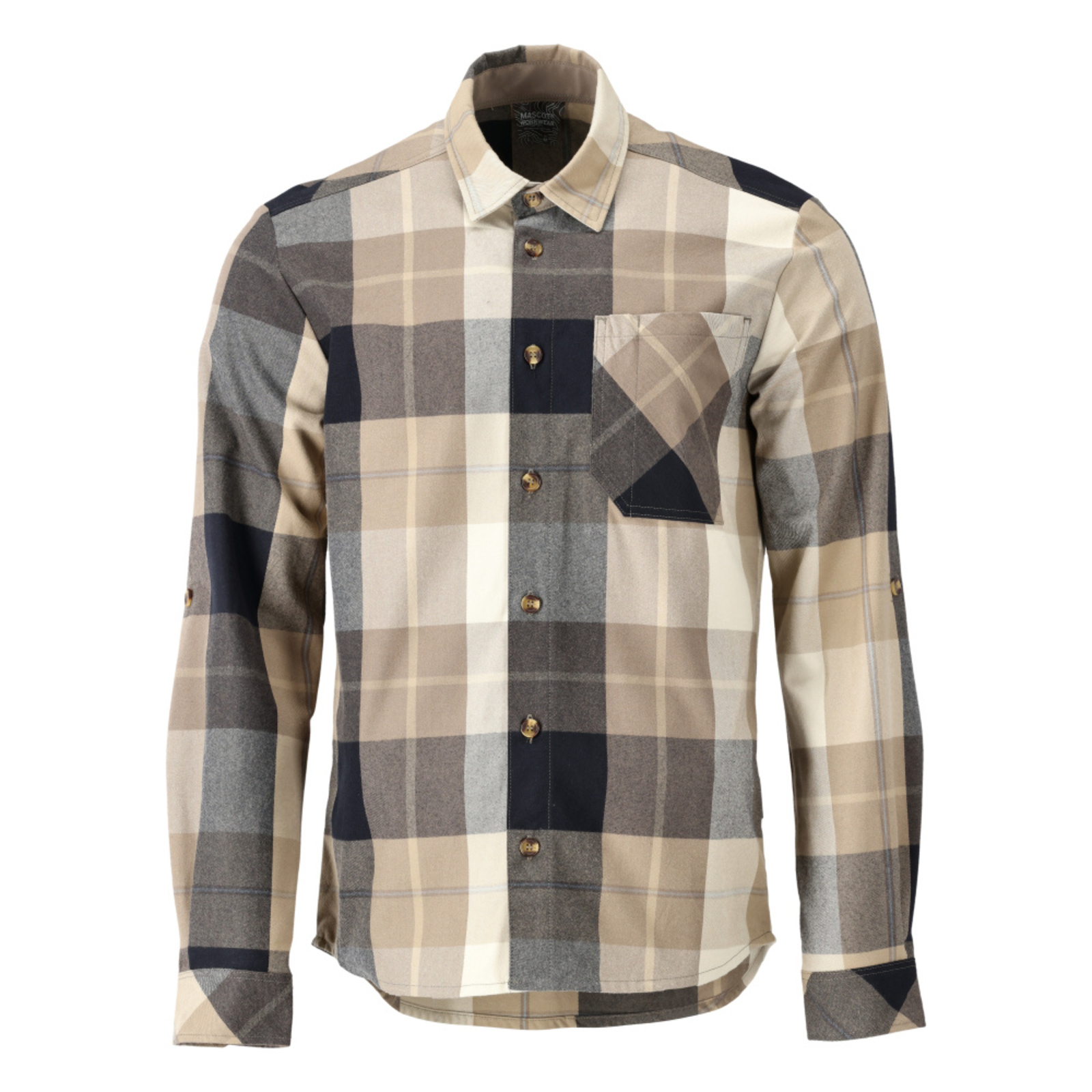 Chemise CUSTOMIZED À carreaux brun taupe MASCOT - 22904-446-599