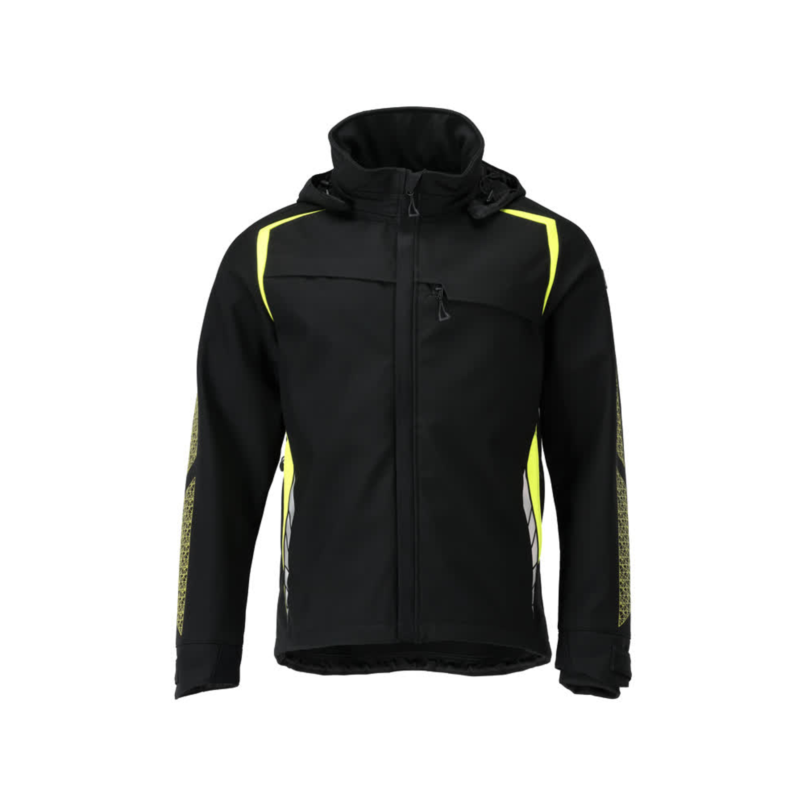 Veste Softshell avec capuche ACCELERATE SAFE Noir/Hi-vis jaune  MASCOT - 23002-246-0917