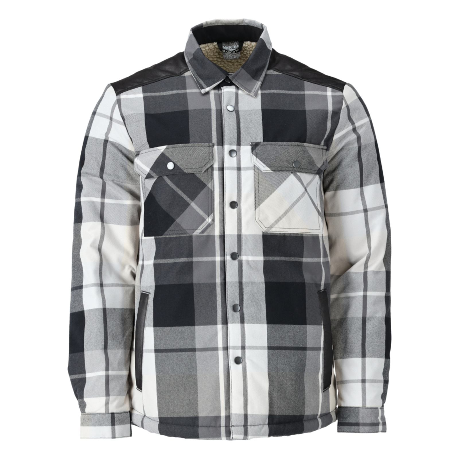 Chemise avec doublure fourrure CUSTOMIZED À carreaux gris anthracite MASCOT - 23104-446-899