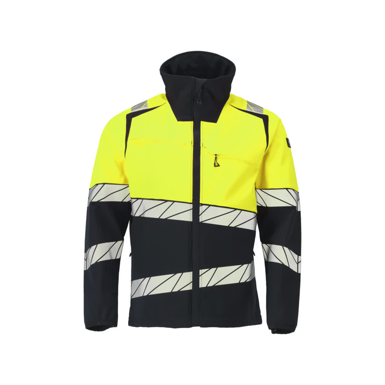 Veste Softshell ACCELERATE SAFE Marine foncé/Hi-vis jaune MASCOT - 25002-246-01017