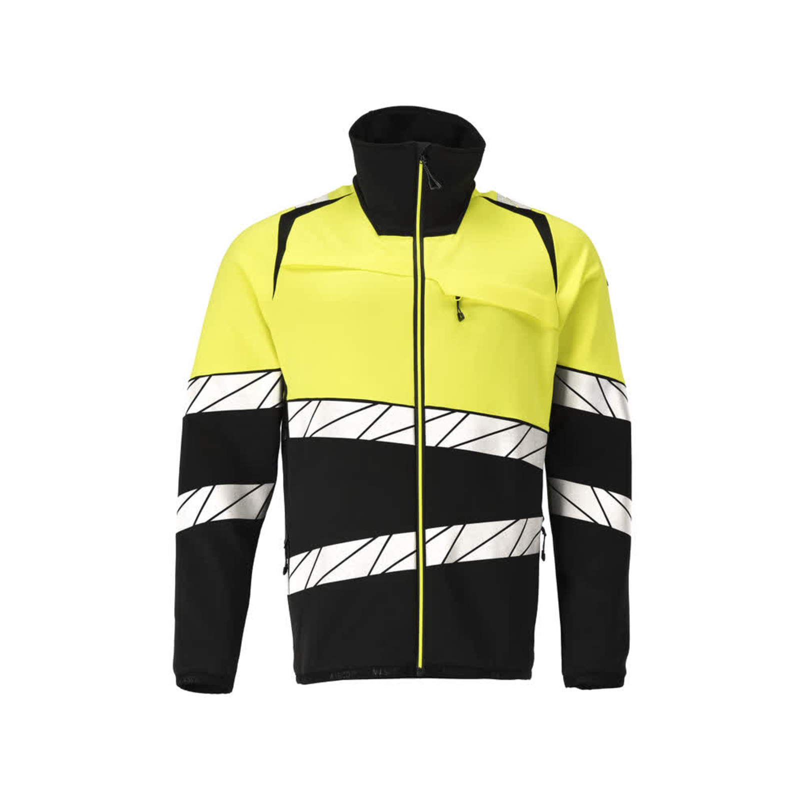 Pull polaire zippé ACCELERATE SAFE Noir/Hi-vis jaune  MASCOT - 25003-315-0917
