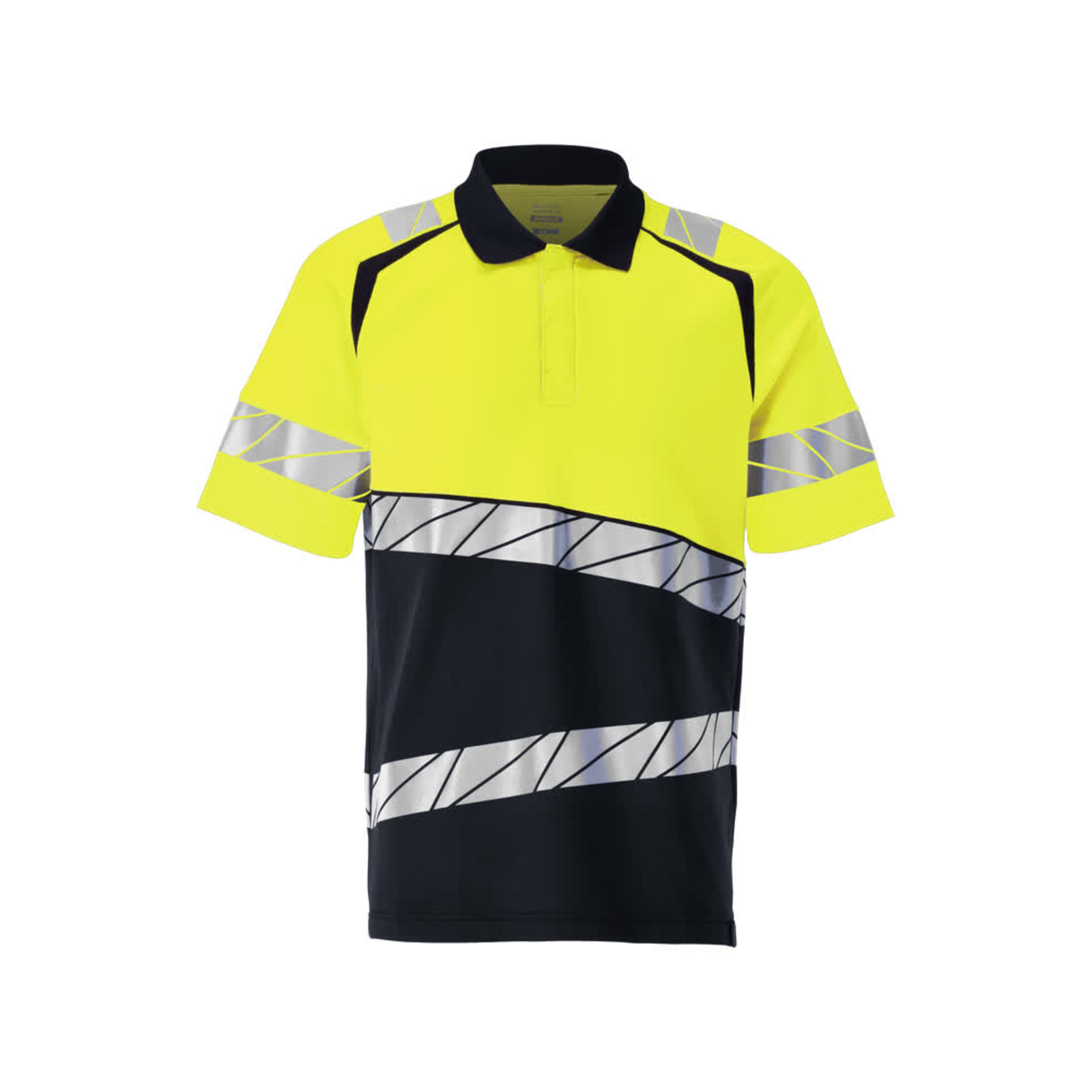 Polo ACCELERATE SAFE Marine foncé/Hi-vis jaune MASCOT - 25083-771-01017