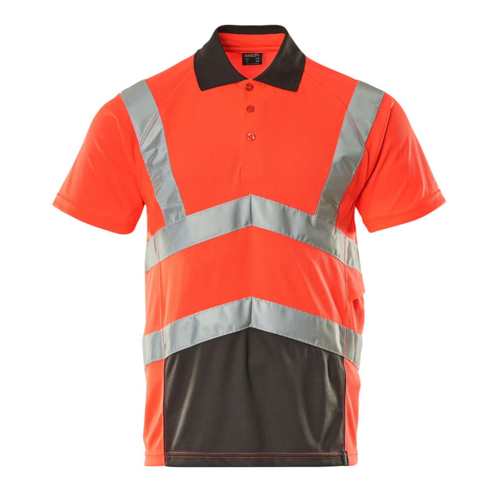 Polo SAFE YOUNG Hi-vis rouge/Anthracite foncé MASCOT - 50117-949-A49