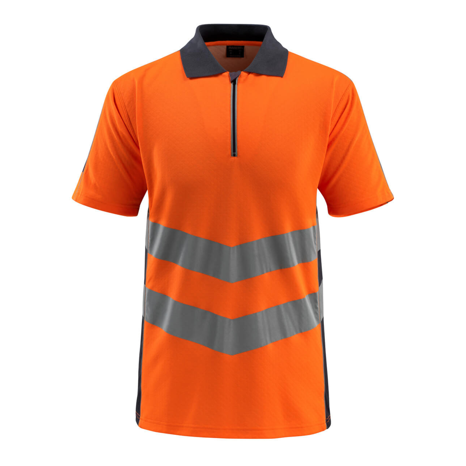 Polo SAFE SUPREME Hi-vis Orange/Marine foncé MASCOT - 50130-933-14010
