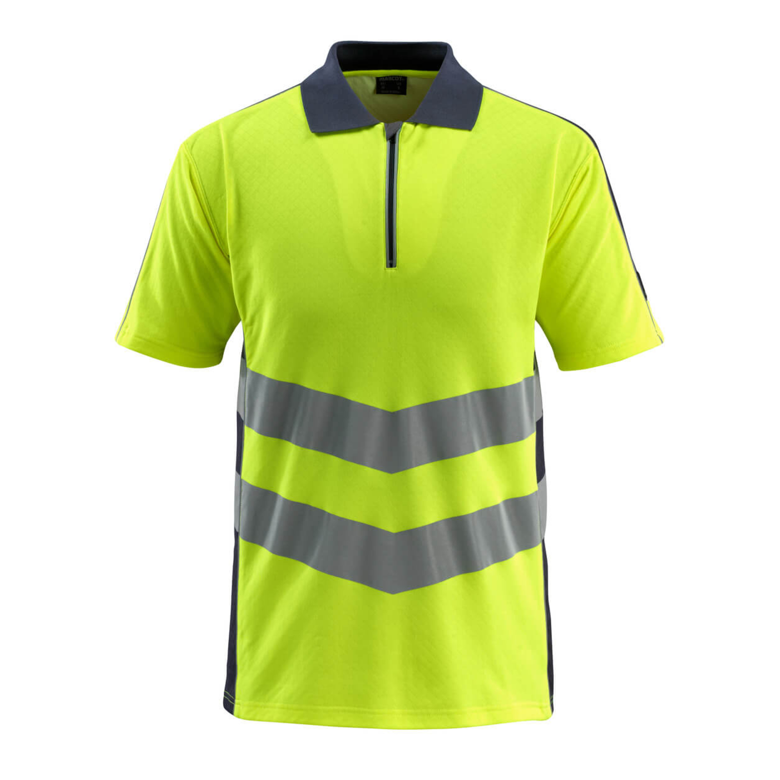 Polo SAFE SUPREME Hi-vis Jaune/Marine foncé MASCOT - 50130-933-17010