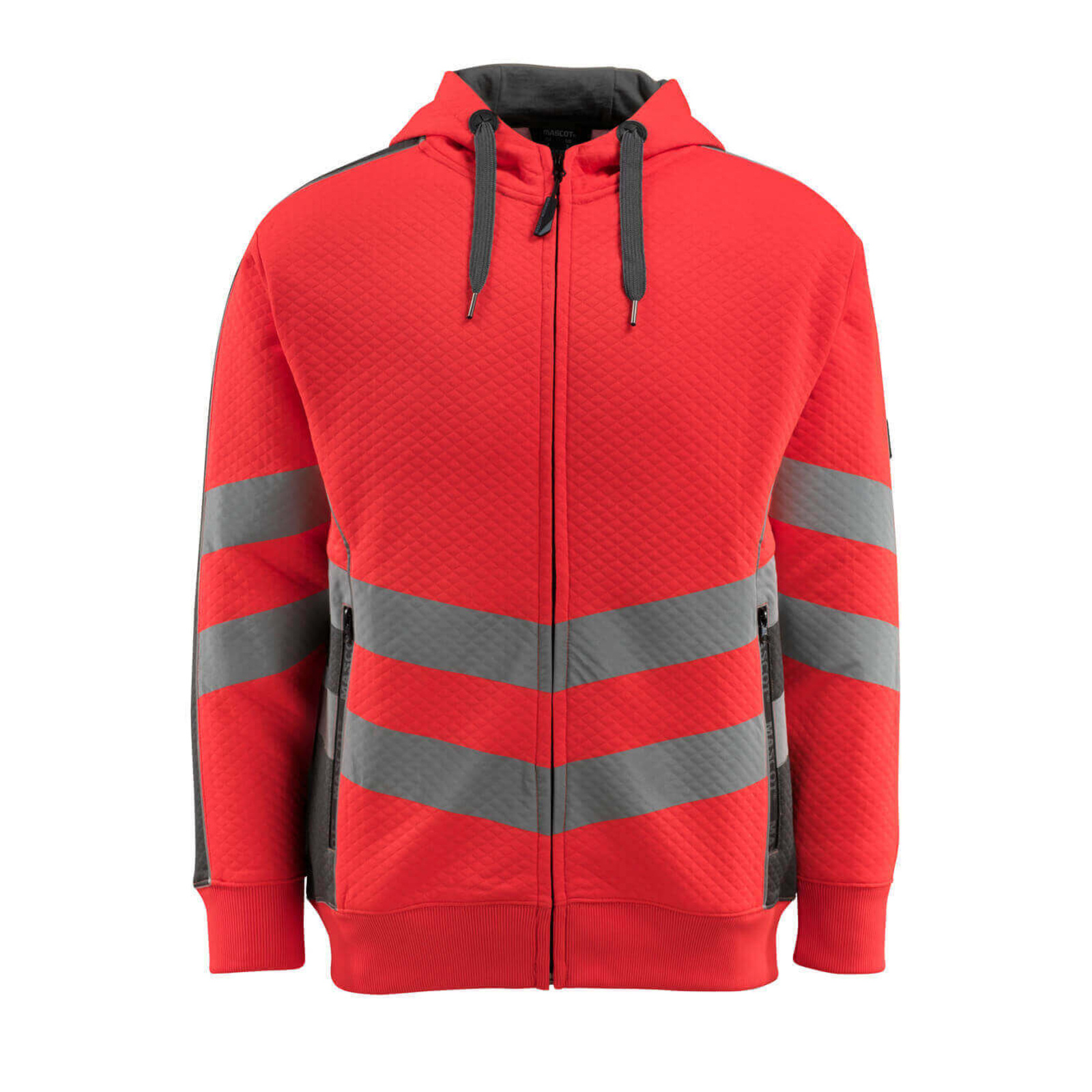 Sweat capuche zippé SAFE SUPREME Hi-vis Rouge/Anthracite foncé MASCOT - 50138-932-22218