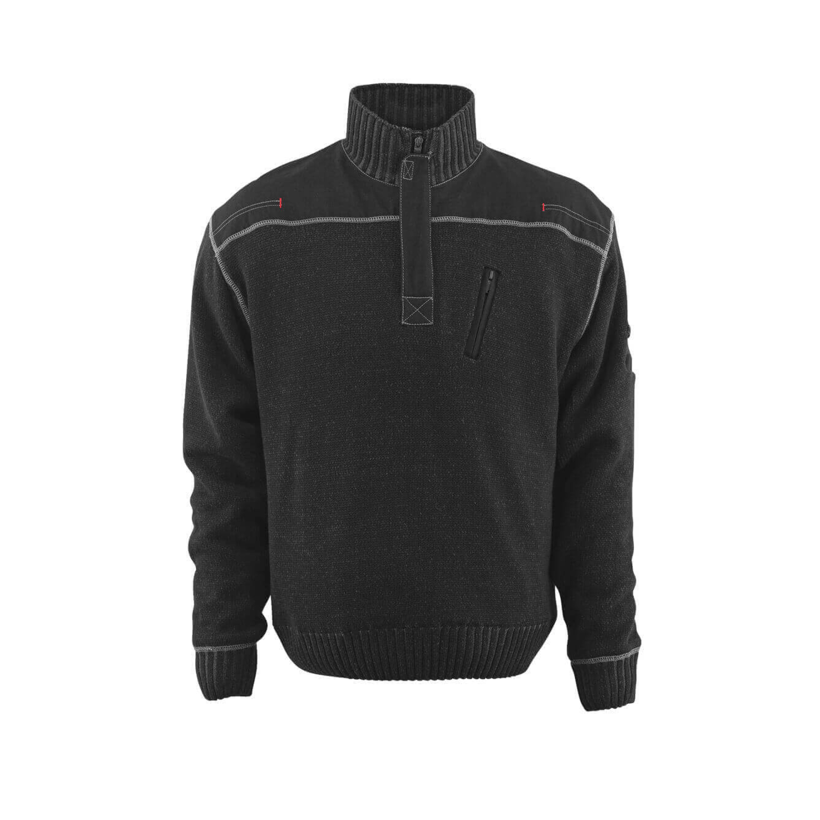 Pull demi-zippé FRONTLINE Noir MASCOT - 50354-835-09