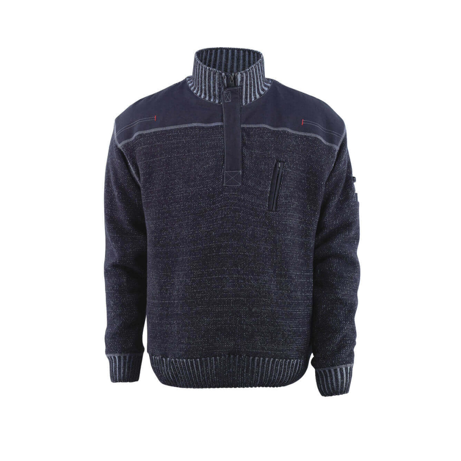 Pull demi-zippé FRONTLINE Gris-bleu MASCOT - 50354-835-180