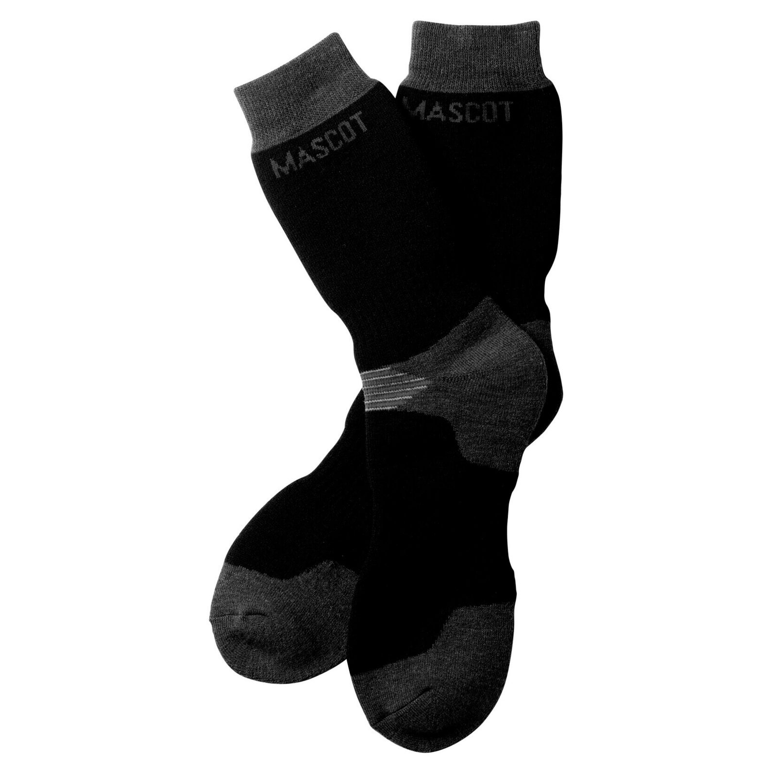 Chaussettes Noir/Anthracite foncé Lubango OEKO-TEX hautes MASCOT - 50404-876-0918