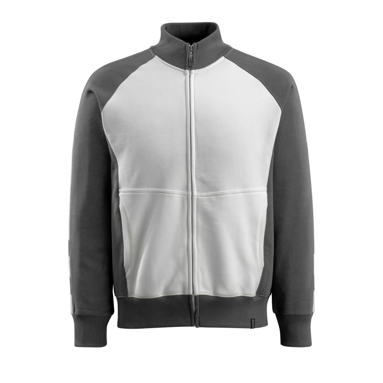Sweatshirt zippé UNIQUE Blanc/Anthracite foncé MASCOT - 50565-963-0618