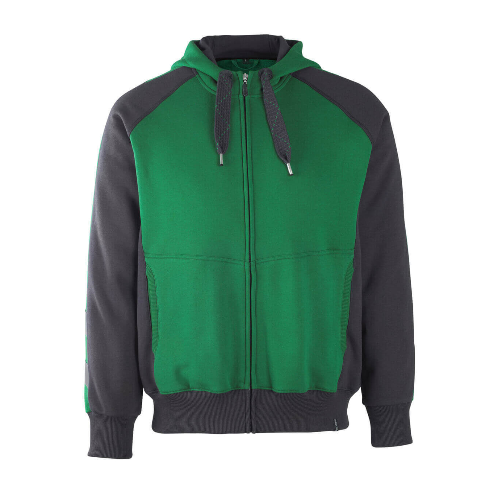 Sweat capuche zippé UNIQUE Vert bouteille/Noir MASCOT - 50566-963-0309