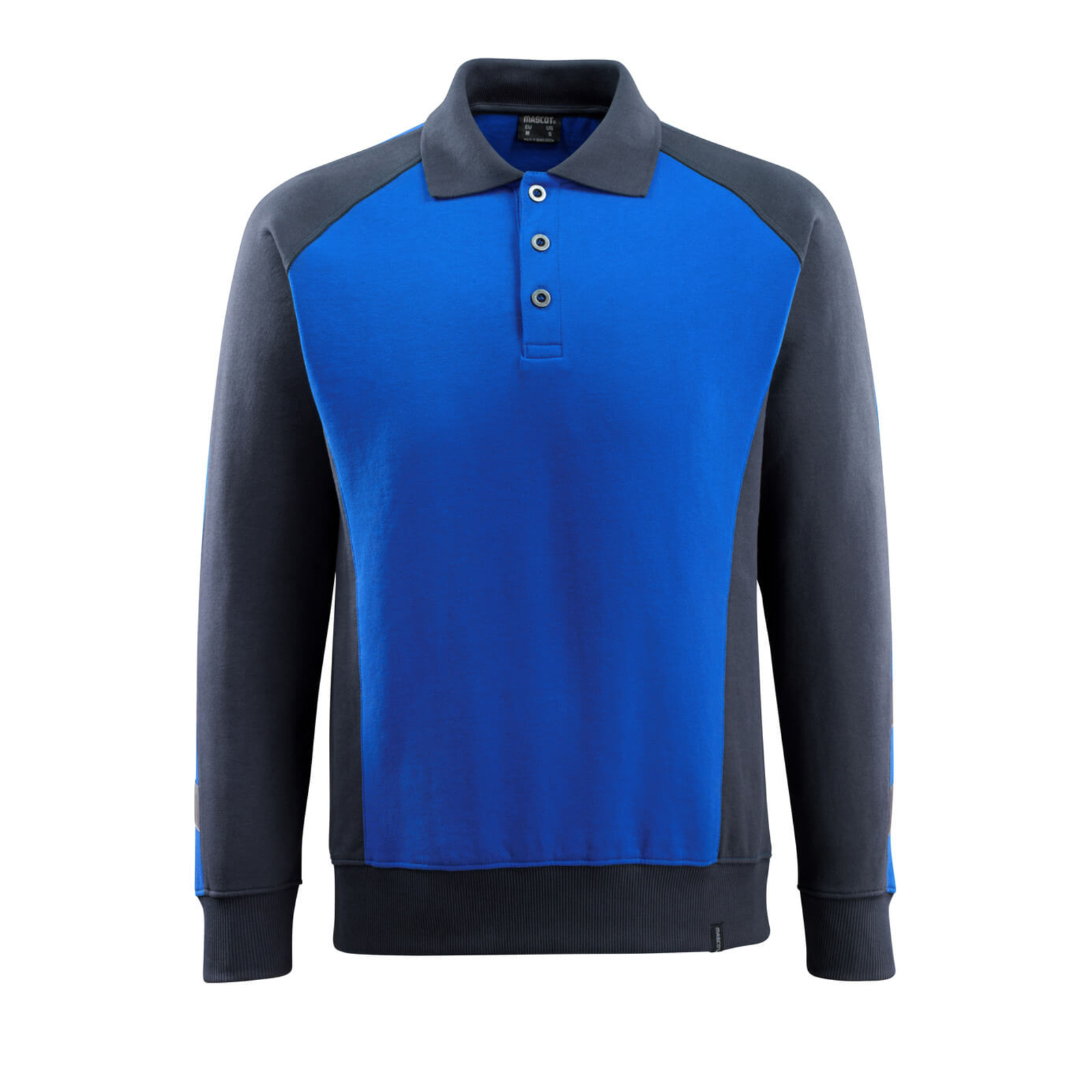 Sweatshirt polo UNIQUE Bleu roi/Marine foncé MASCOT - 50610-962-11010
