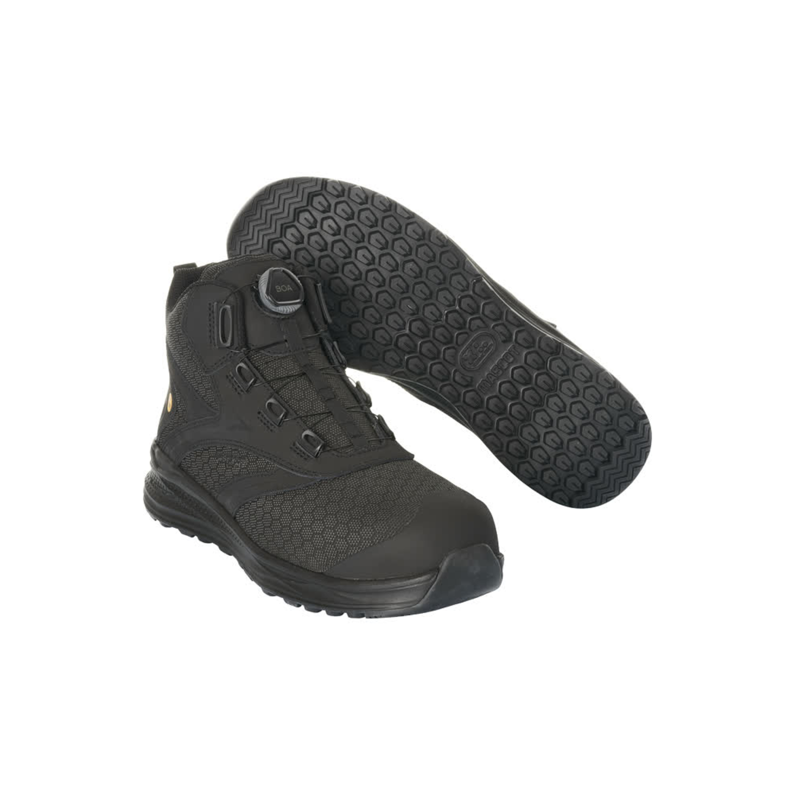 Bottines de sécurité Noir S1P BOA polyester MASCOT - F0253-909-0909