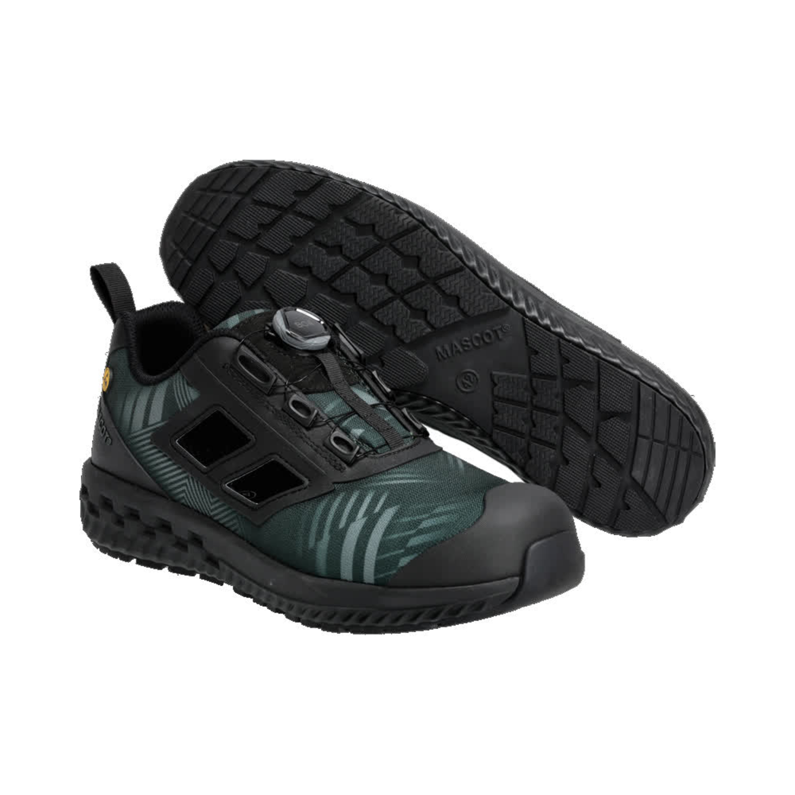 Sandales de sécurité Vert forêt/Noir S1PL BOA Polyamide MASCOT - F0651-704-3409