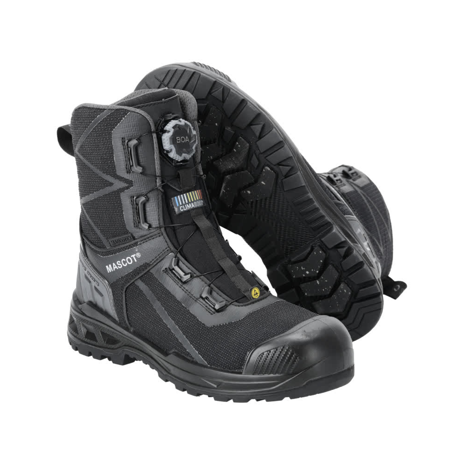 Chaussures de sécurité hautes Noir S7S BOA Polyamide MASCOT - F1104-938-09