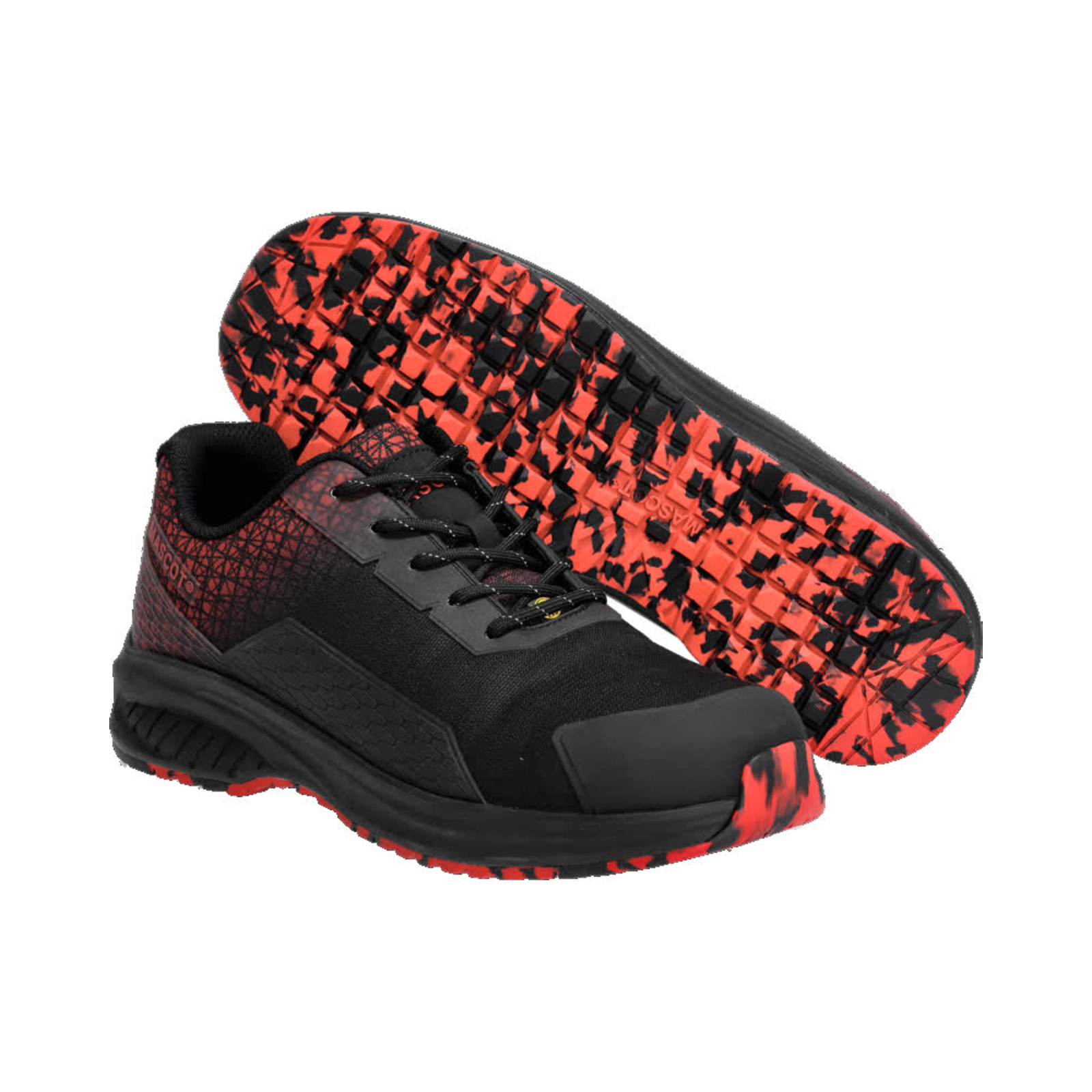 Chaussures de sécurité basses Noir/Rouge trafic S3S MASCOT - F1500-909-09202