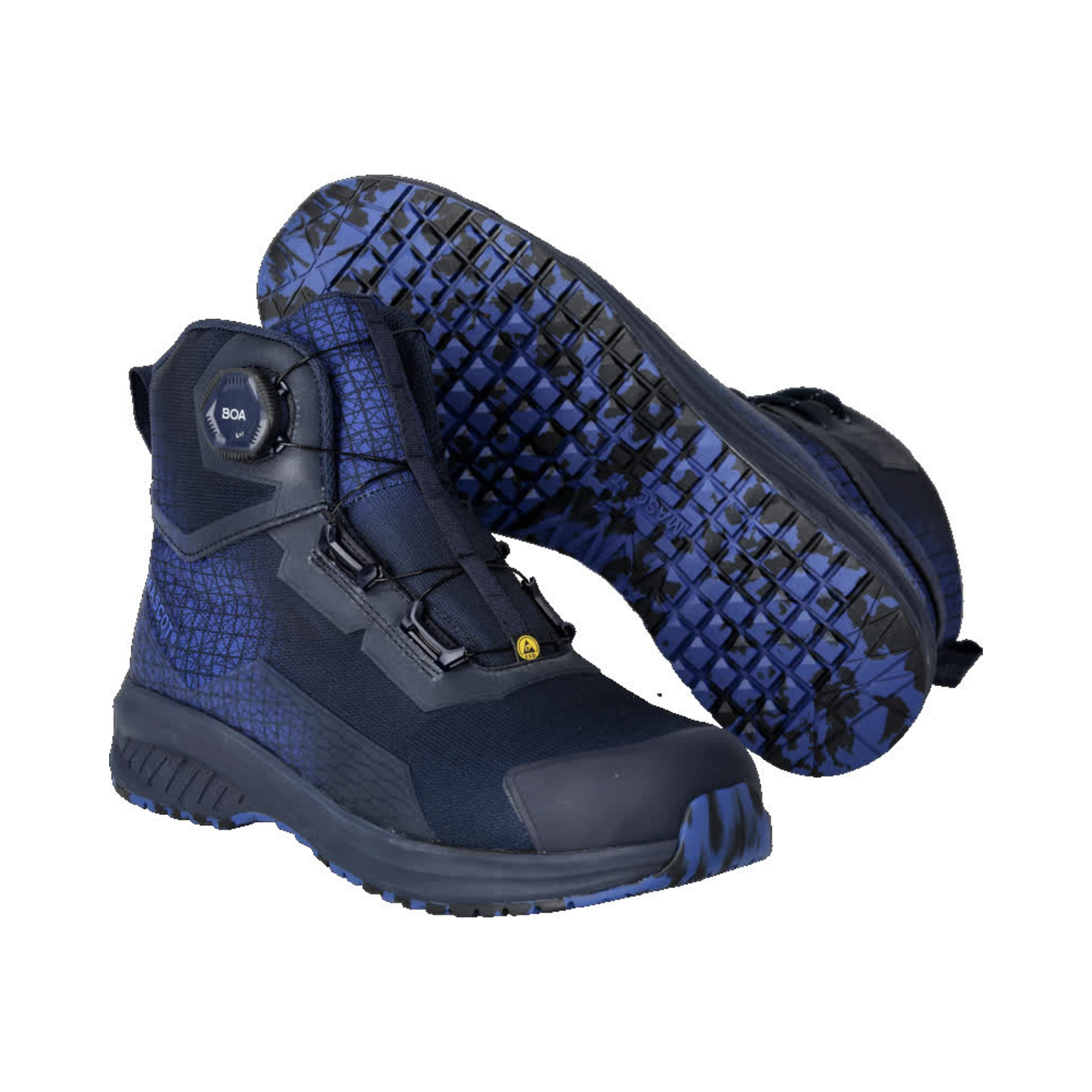 Bottines de sécurité Marine foncé/Bleu olympien S3S BOA MASCOT - F1502-909-01091