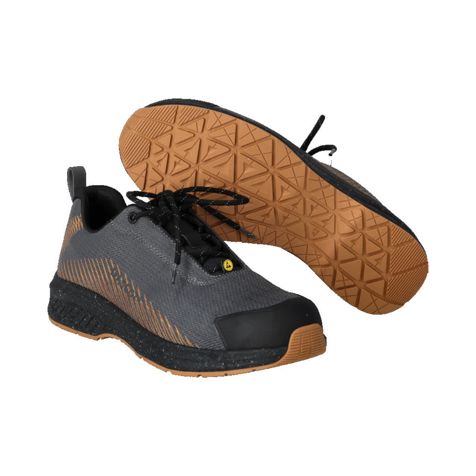 Chaussures de sécurité basses Gris anthracite/Brun noisette S1PS MASCOT - F1600-909-8954