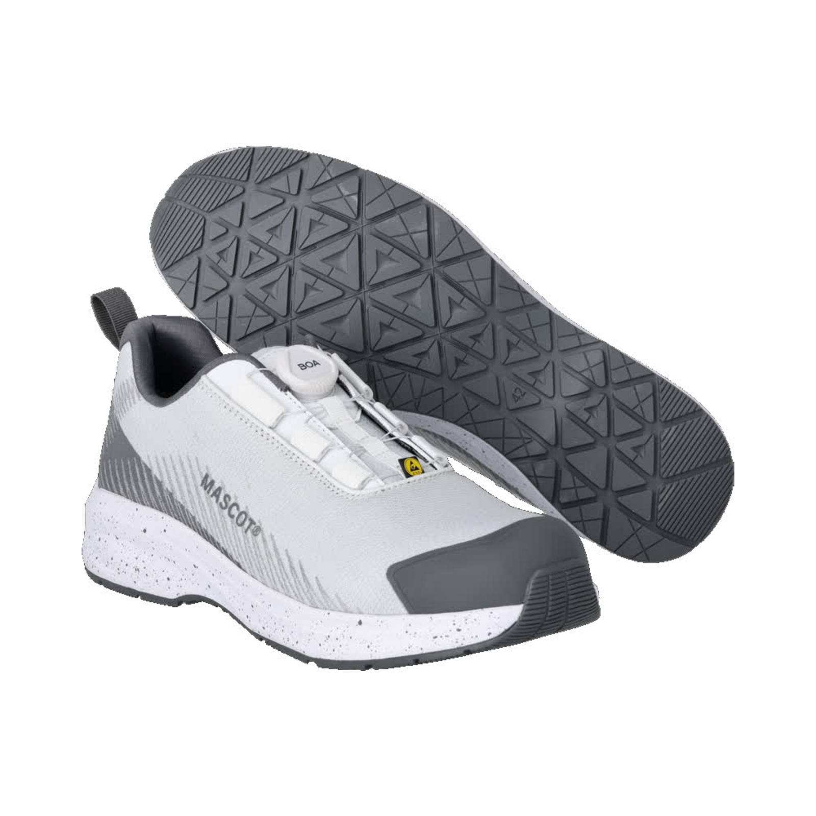 Chaussures de sécurité basses Blanc/Gris anthracite S1PS BOA MASCOT - F1601-909-0689