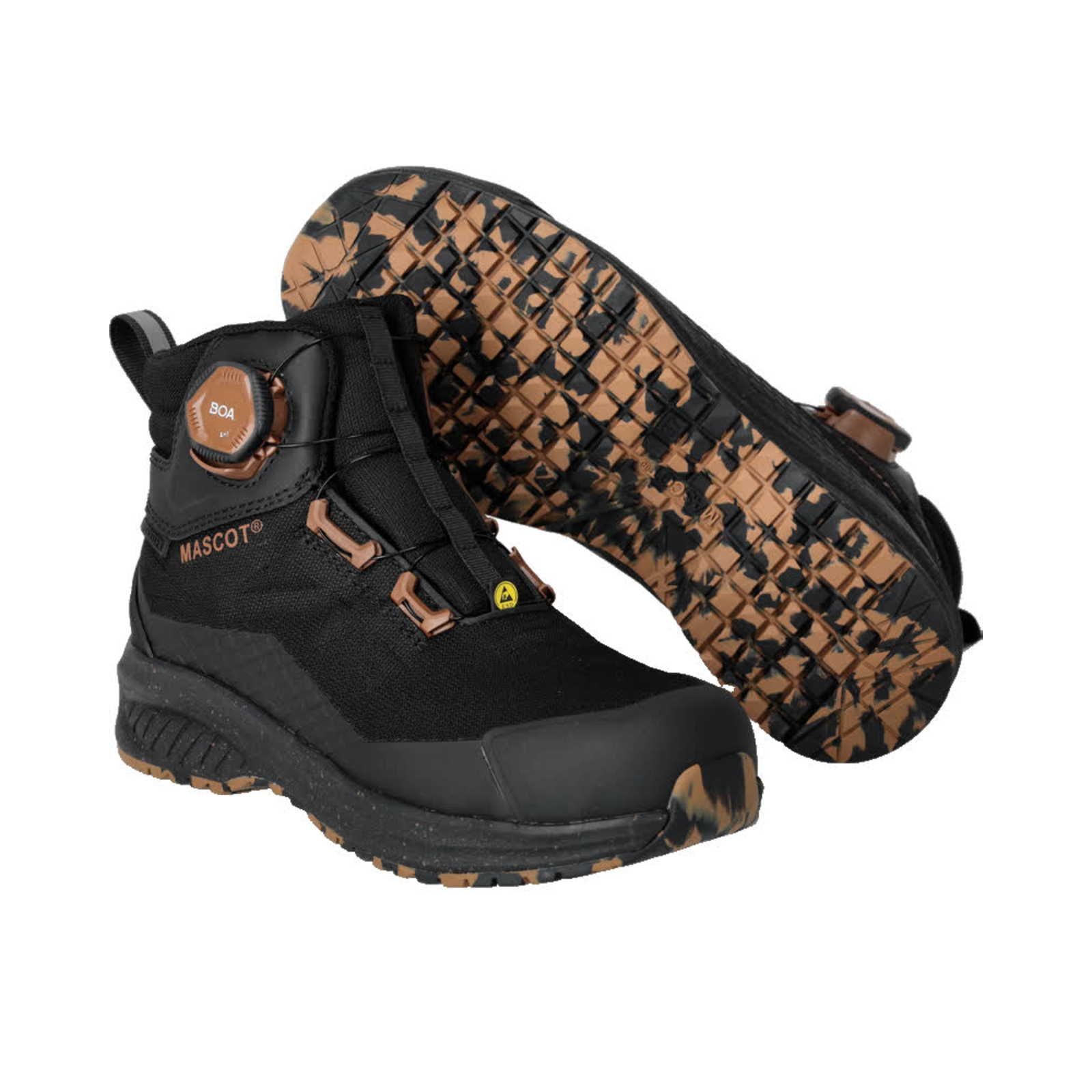 Bottines de sécurité Noir S7S BOA polyester MASCOT - F1602-702-09