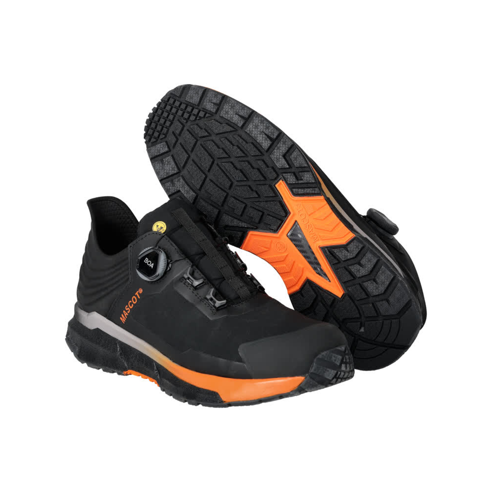 Chaussures de sécurité basses Noir/Orange S3S BOA Polyamide MASCOT - F1680-704-0998